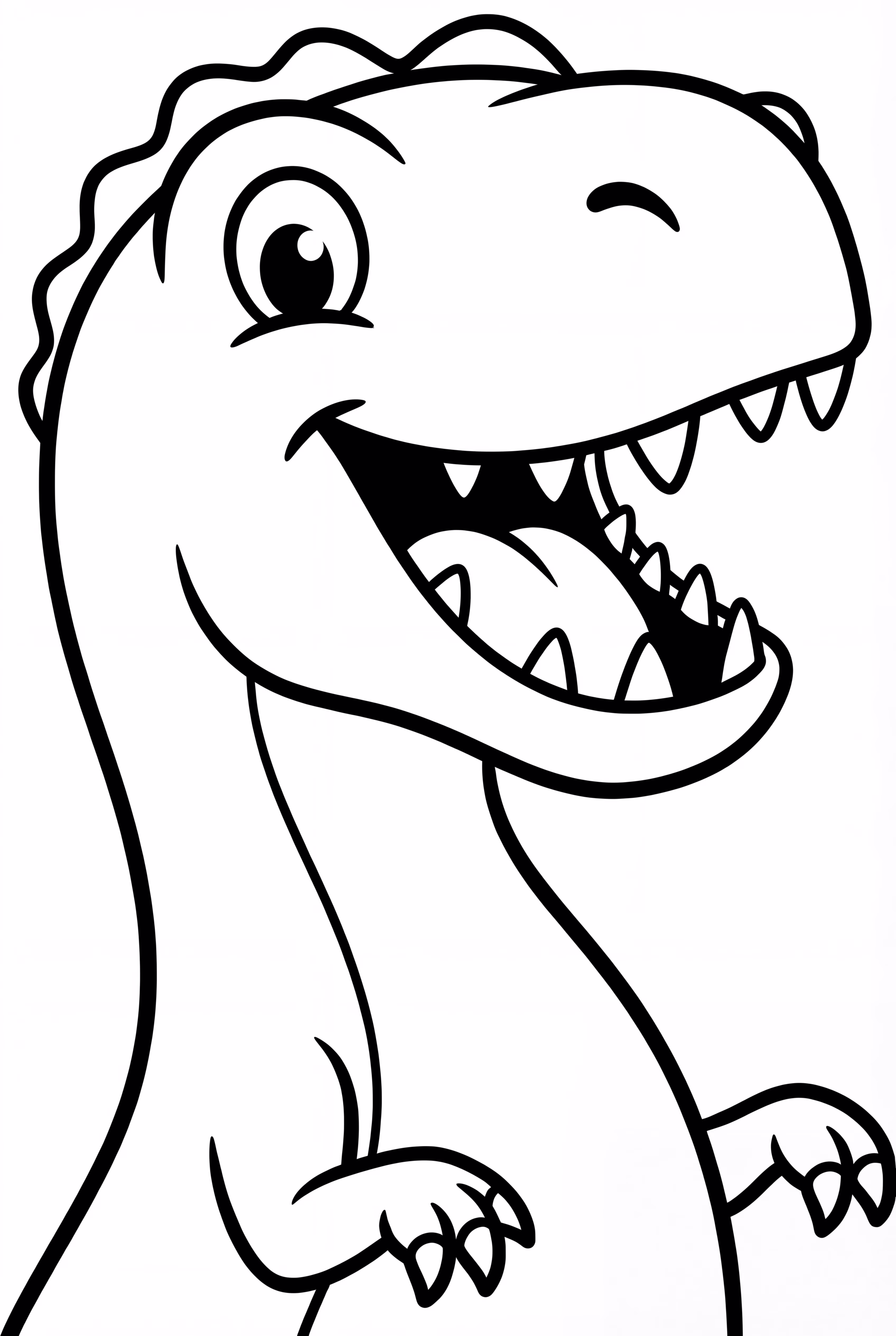 T-Rex Head And Shoulders