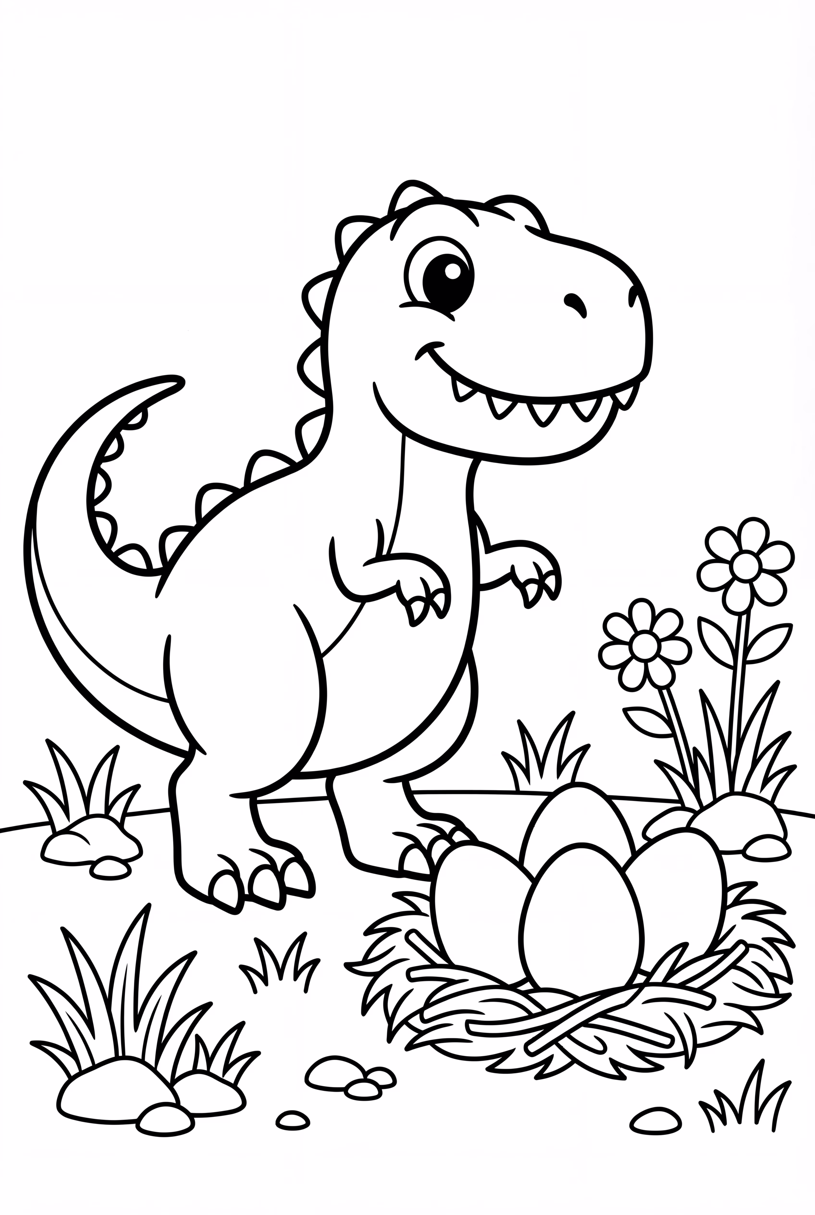 T-Rex Protecting Its Nest