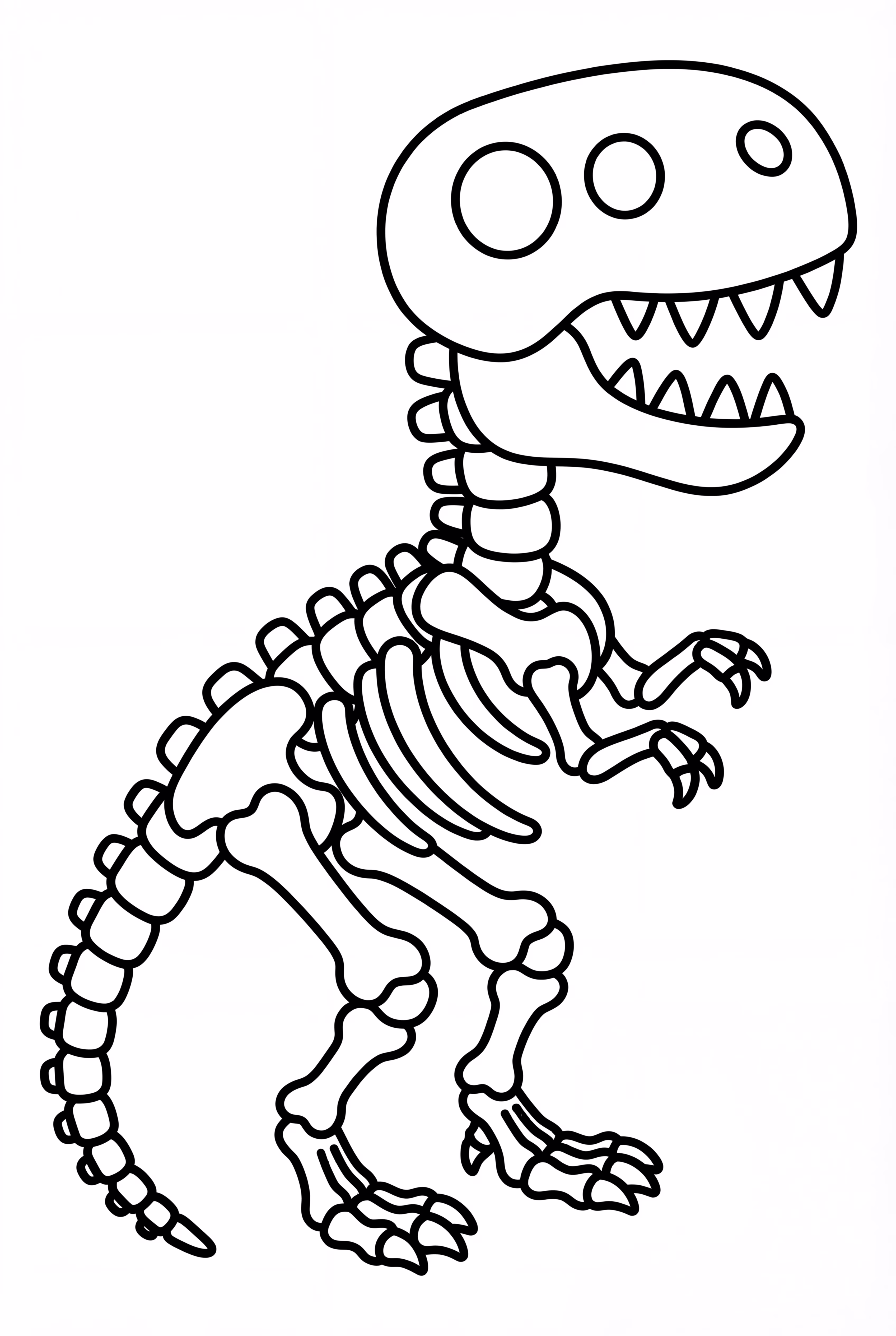 T-Rex Skeleton Simple View