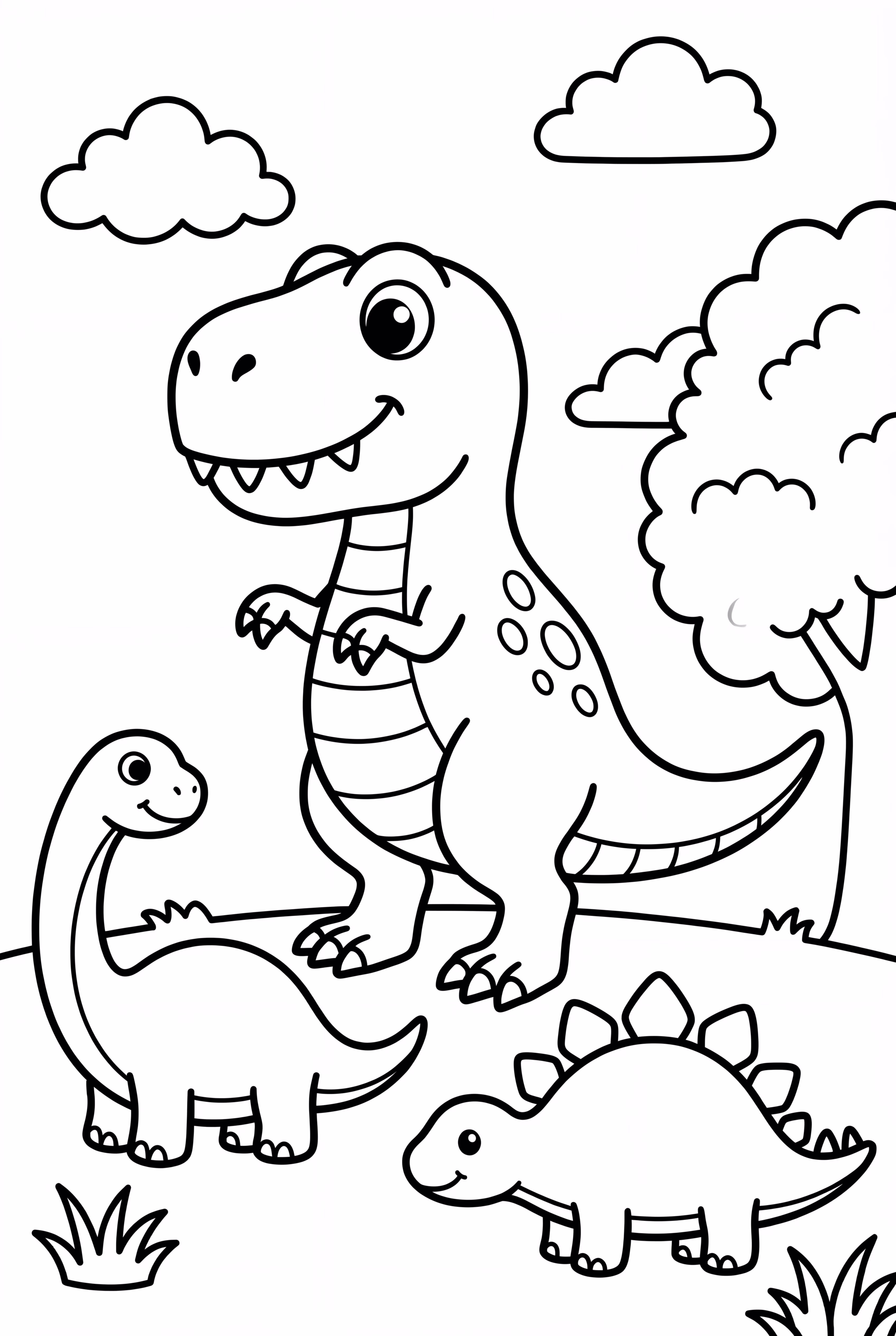 T-Rex With Other Dinosaurs