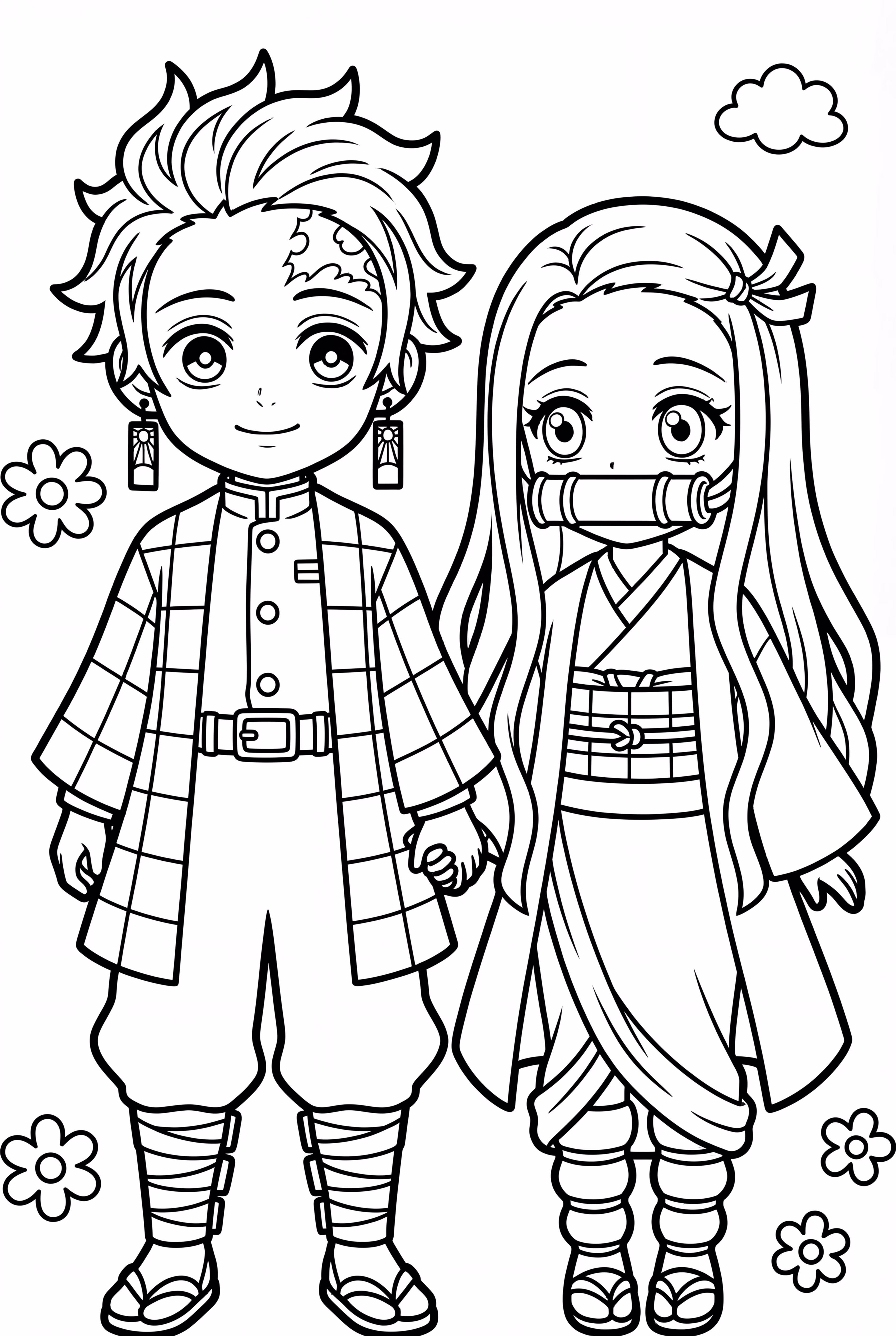 Tanjiro And Nezuko Holding Hands