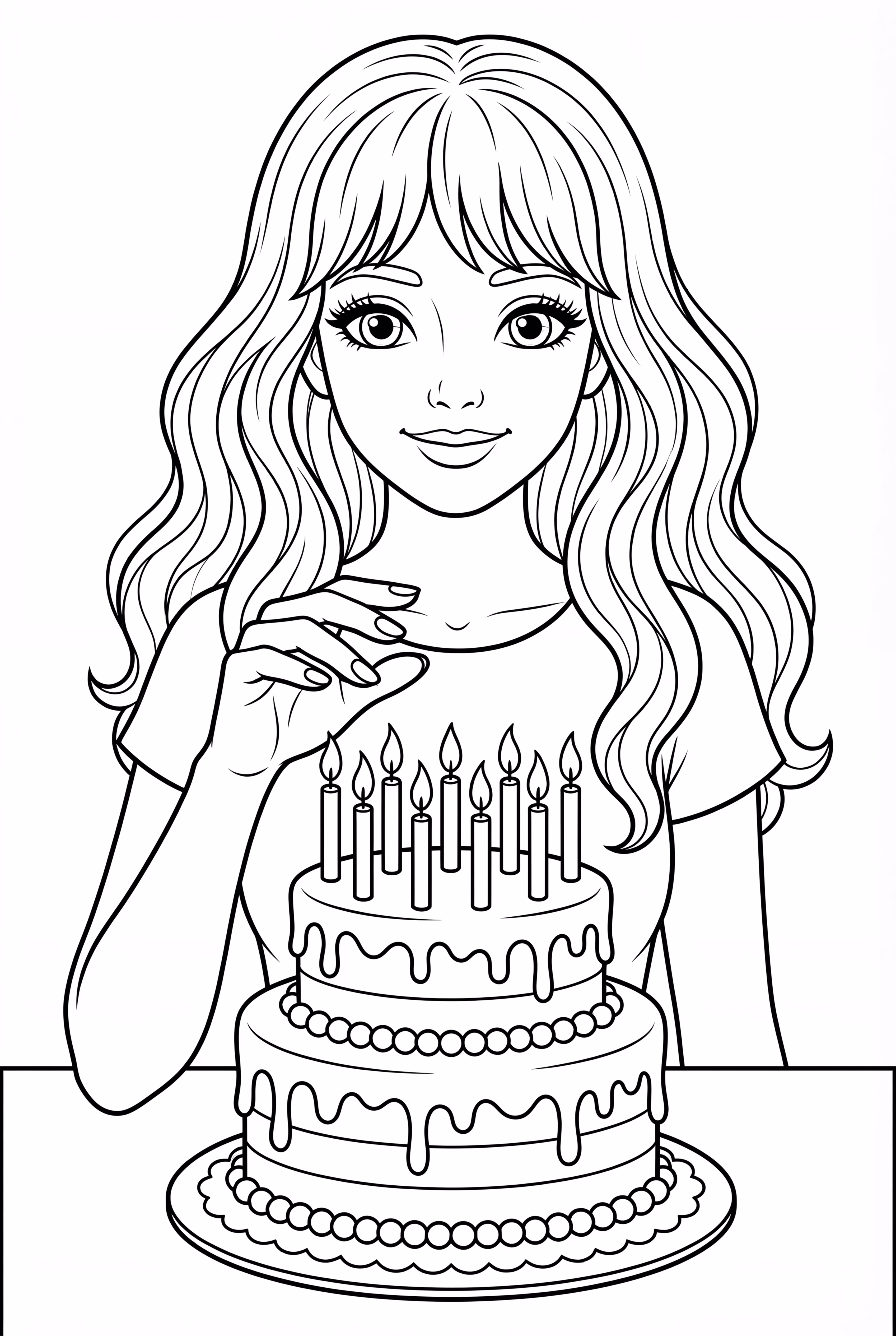 Taylor Swift Blowing Birthday Cake Candles