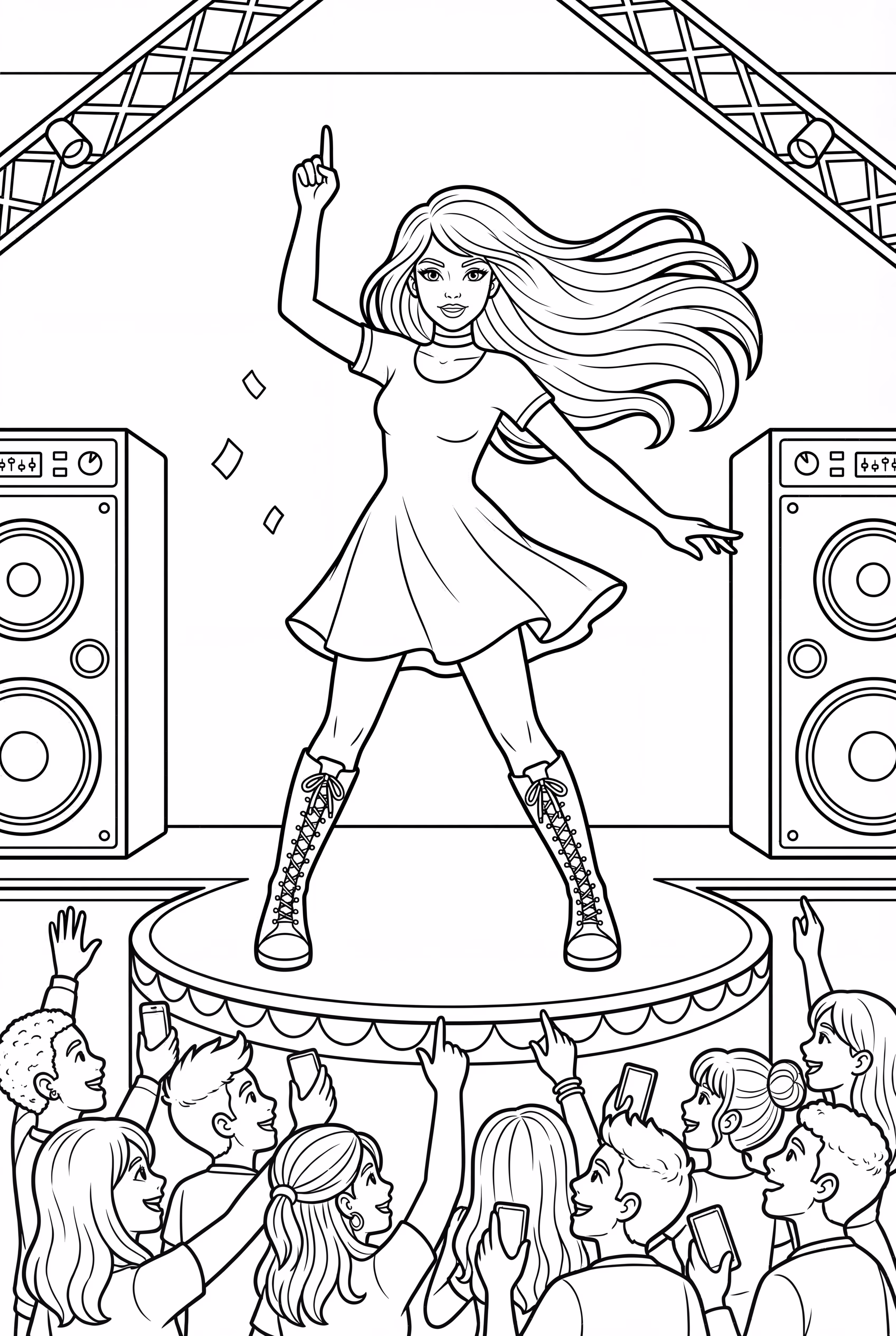 taylor swift dancing at a concert-2