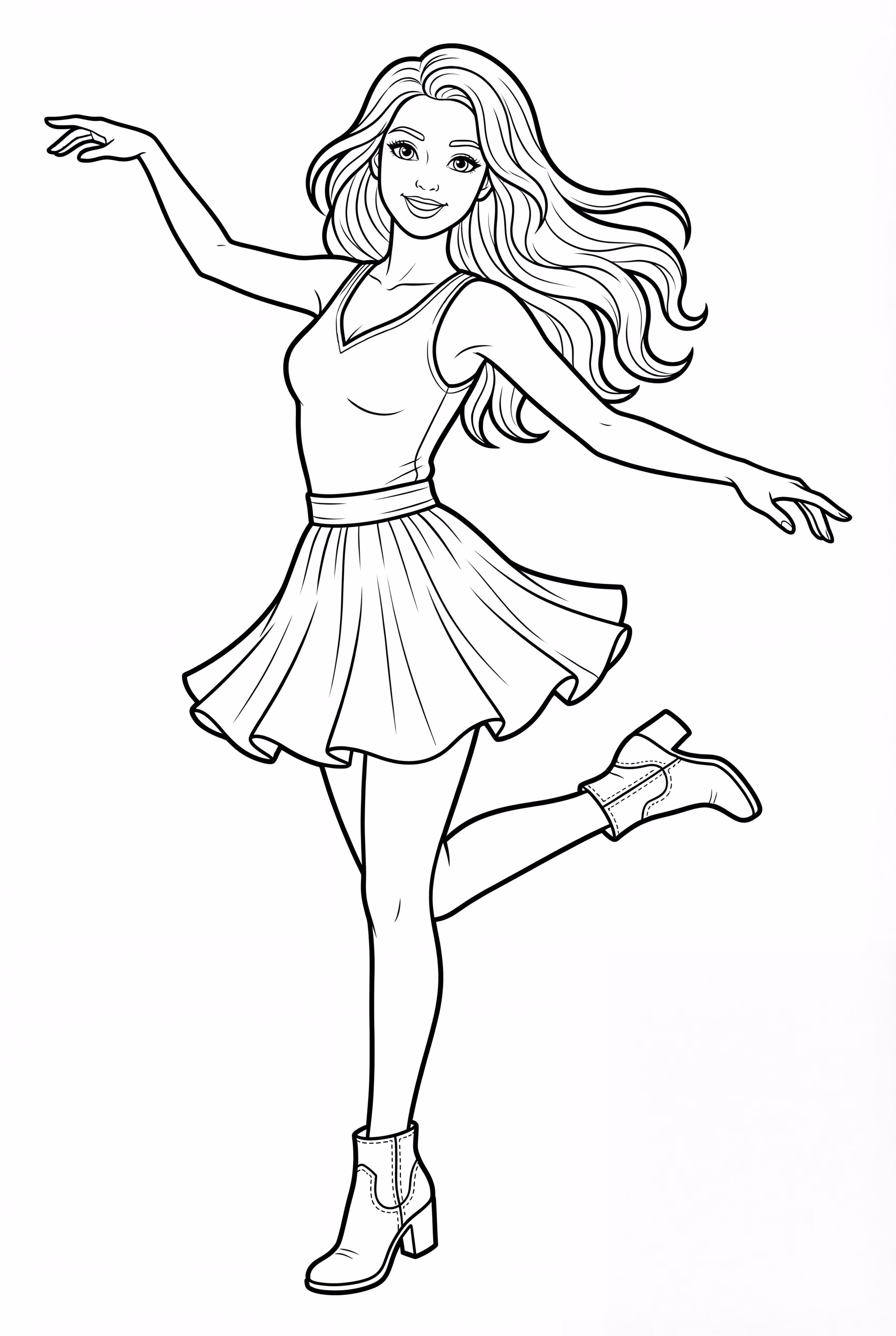 Taylor Swift Dansant Avec des Feux d'Artifice en Fond