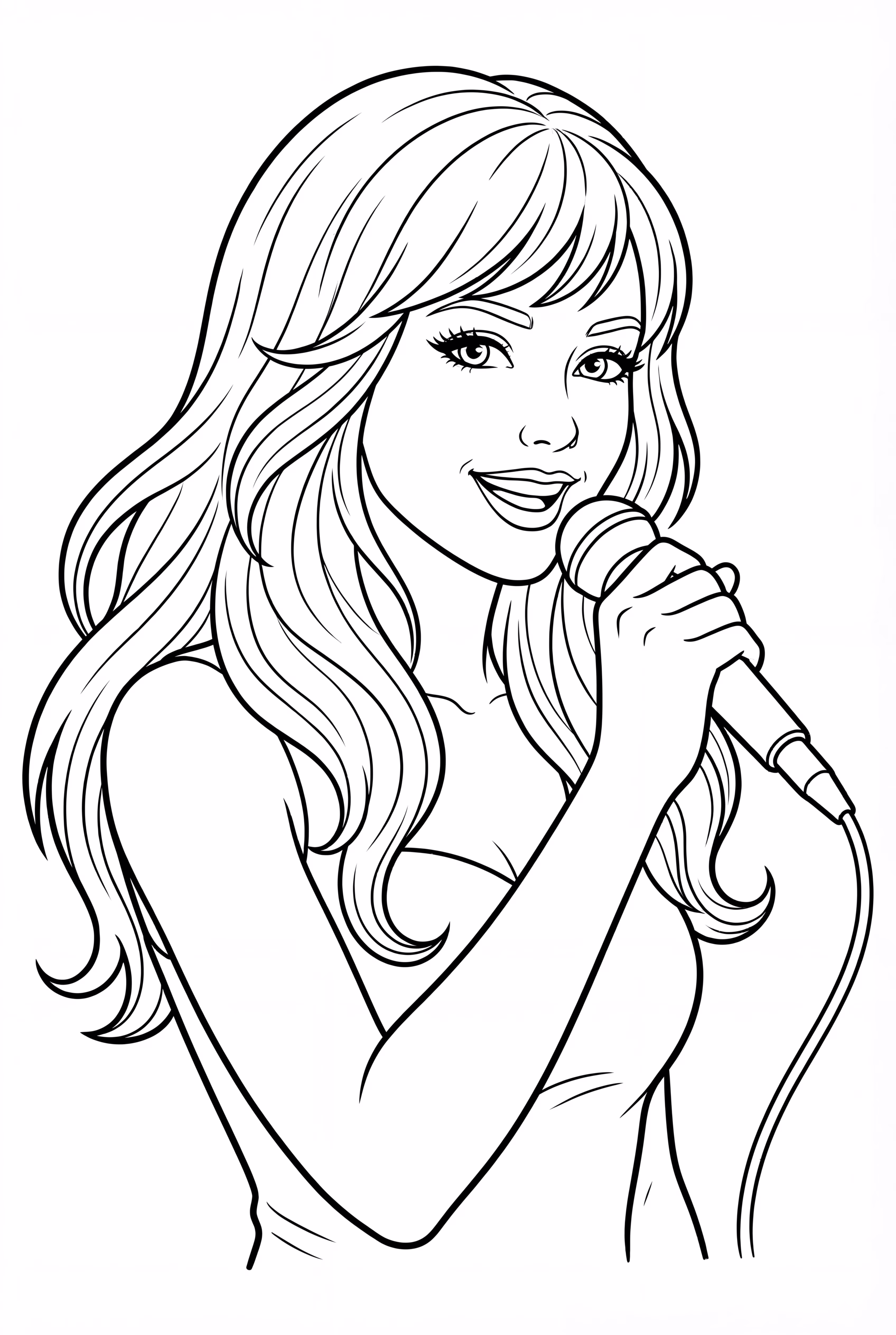 Taylor Swift se produisant sur la scène de l'Eras Tour