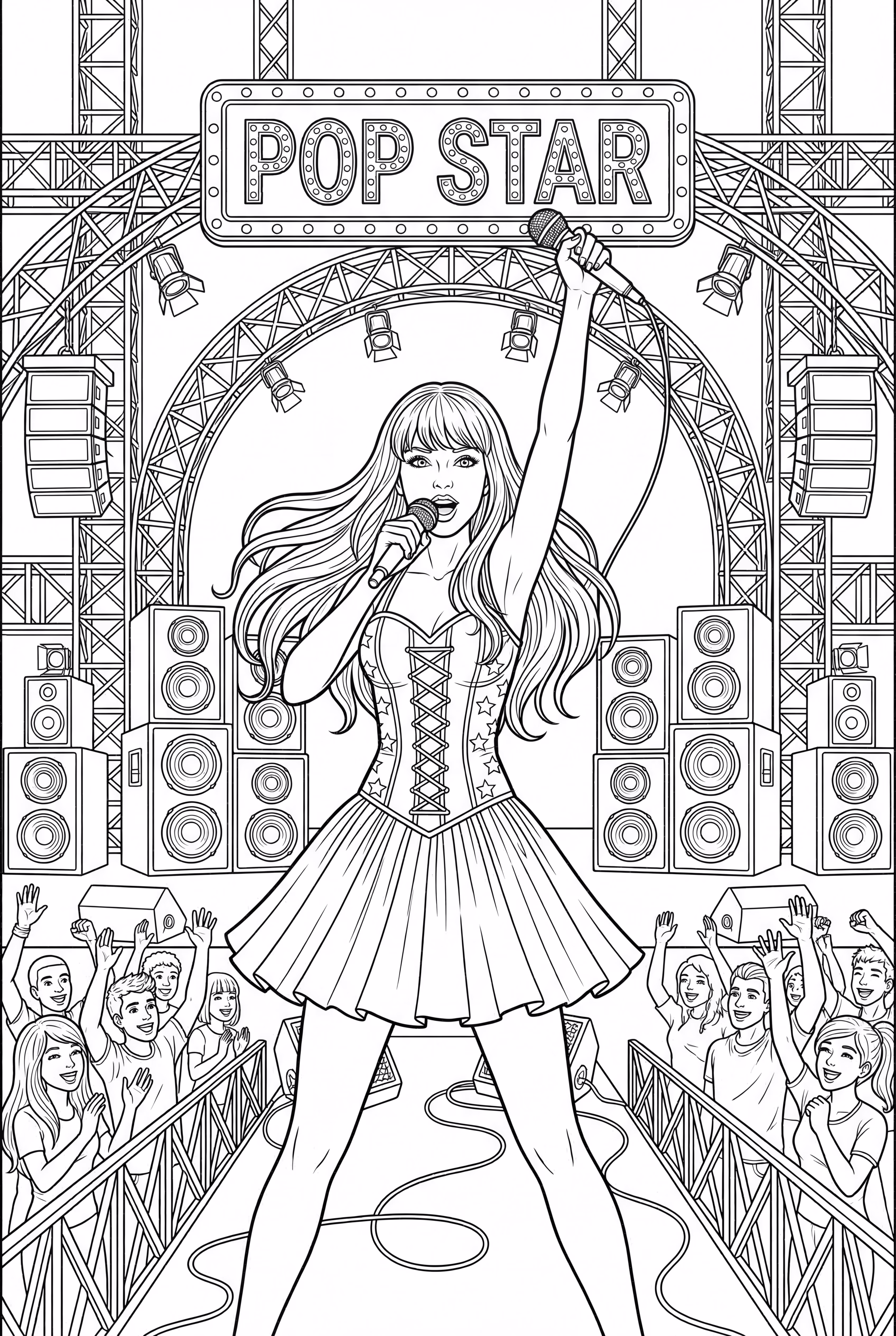 taylor swift singing with fans