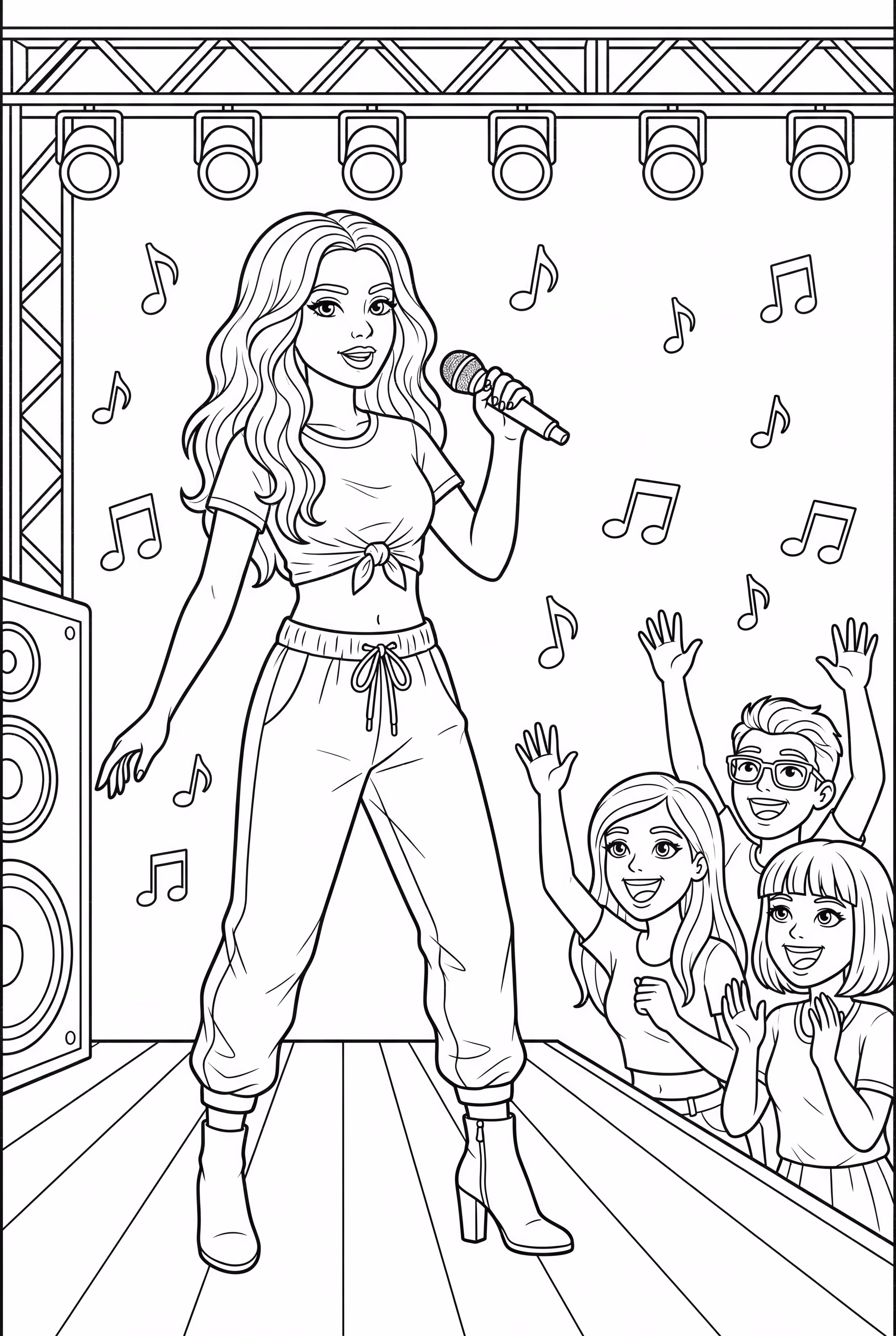 泰勒·斯威夫特与粉丝一起唱歌-2