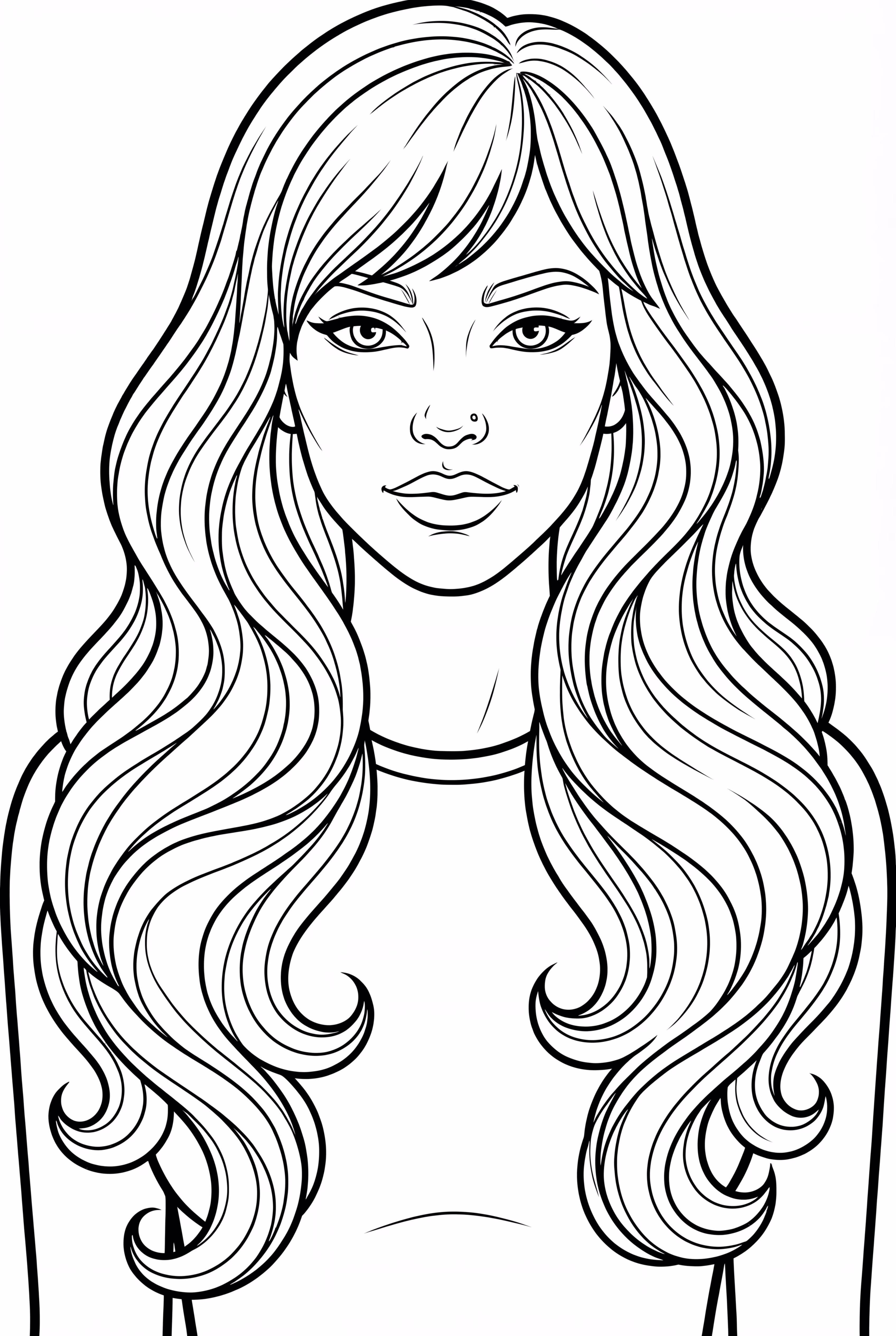 Taylor Swift debout dans l'allée de la librairie