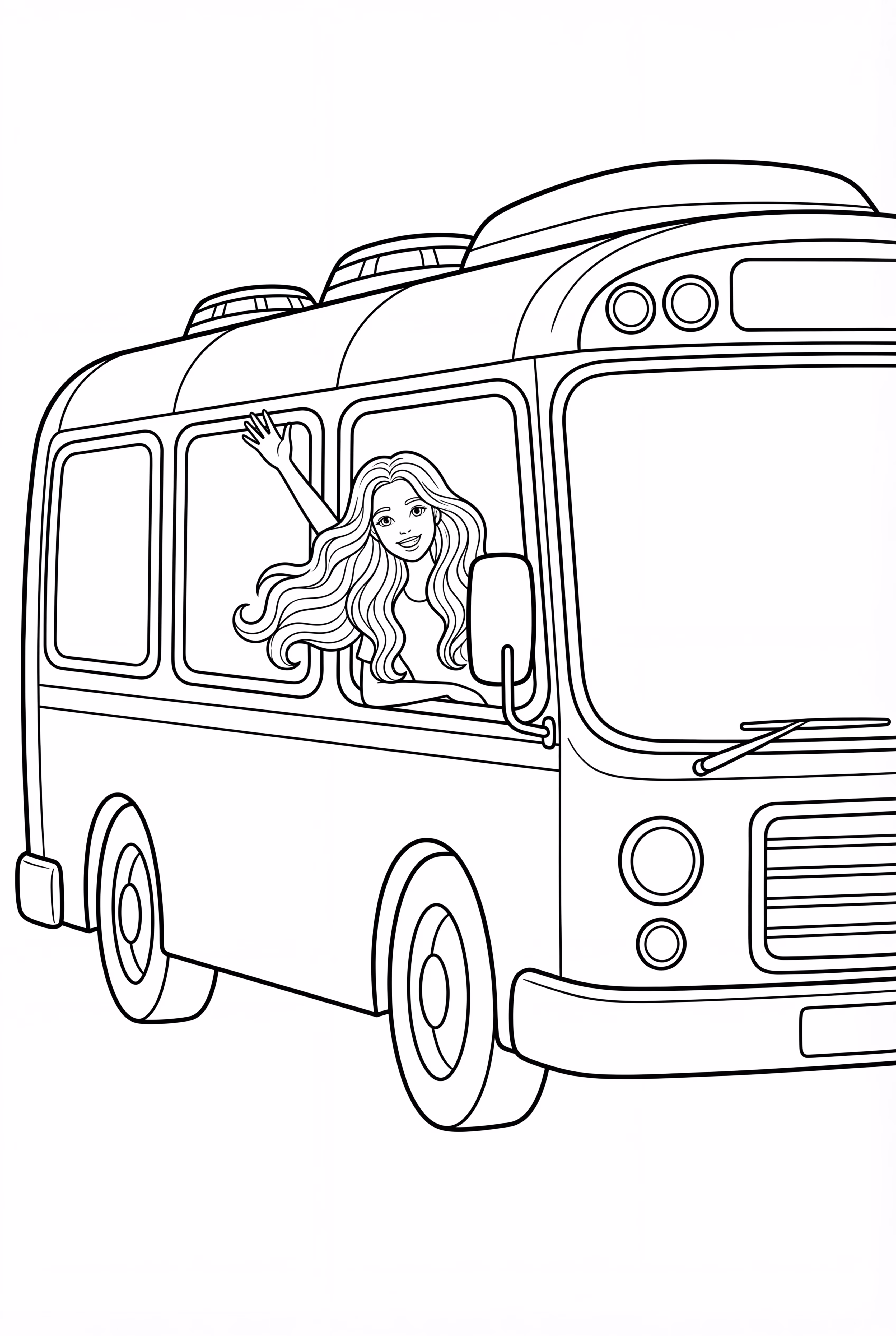 Taylor Swift Waving From Tour Bus Window