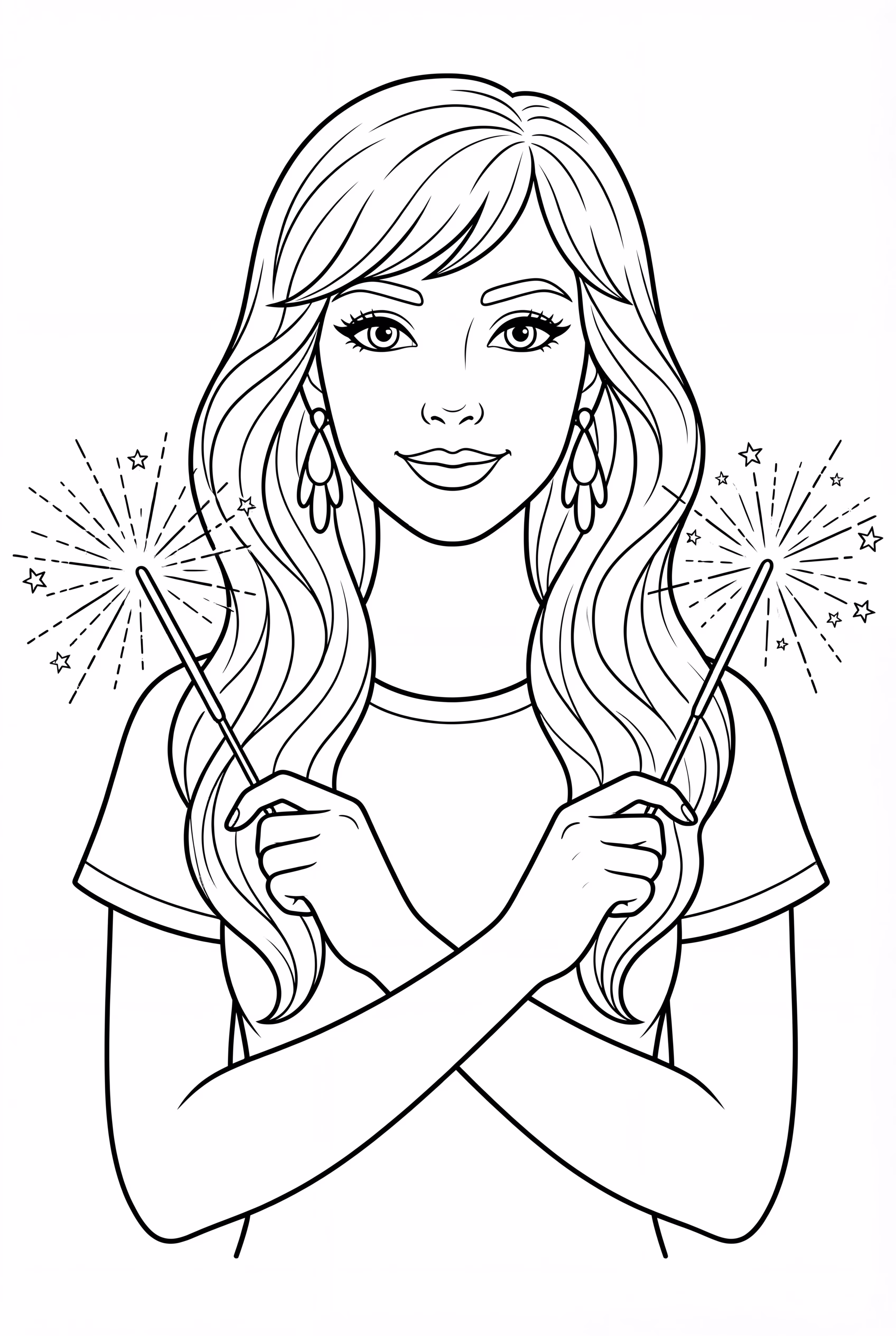 Taylor Swift Waving Sparkler Wand