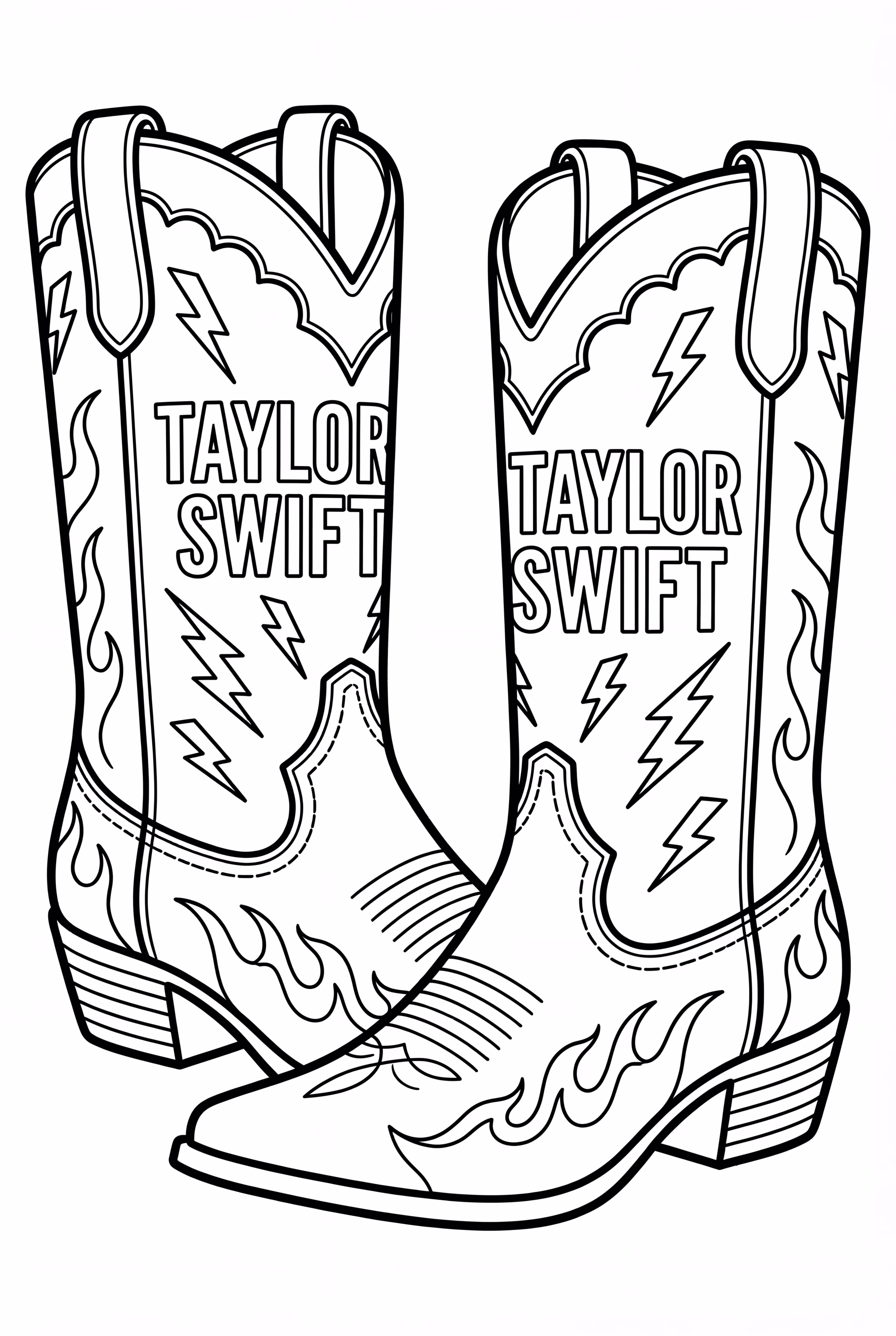 Taylor Swift Wearing Sequined Cowboy Boots