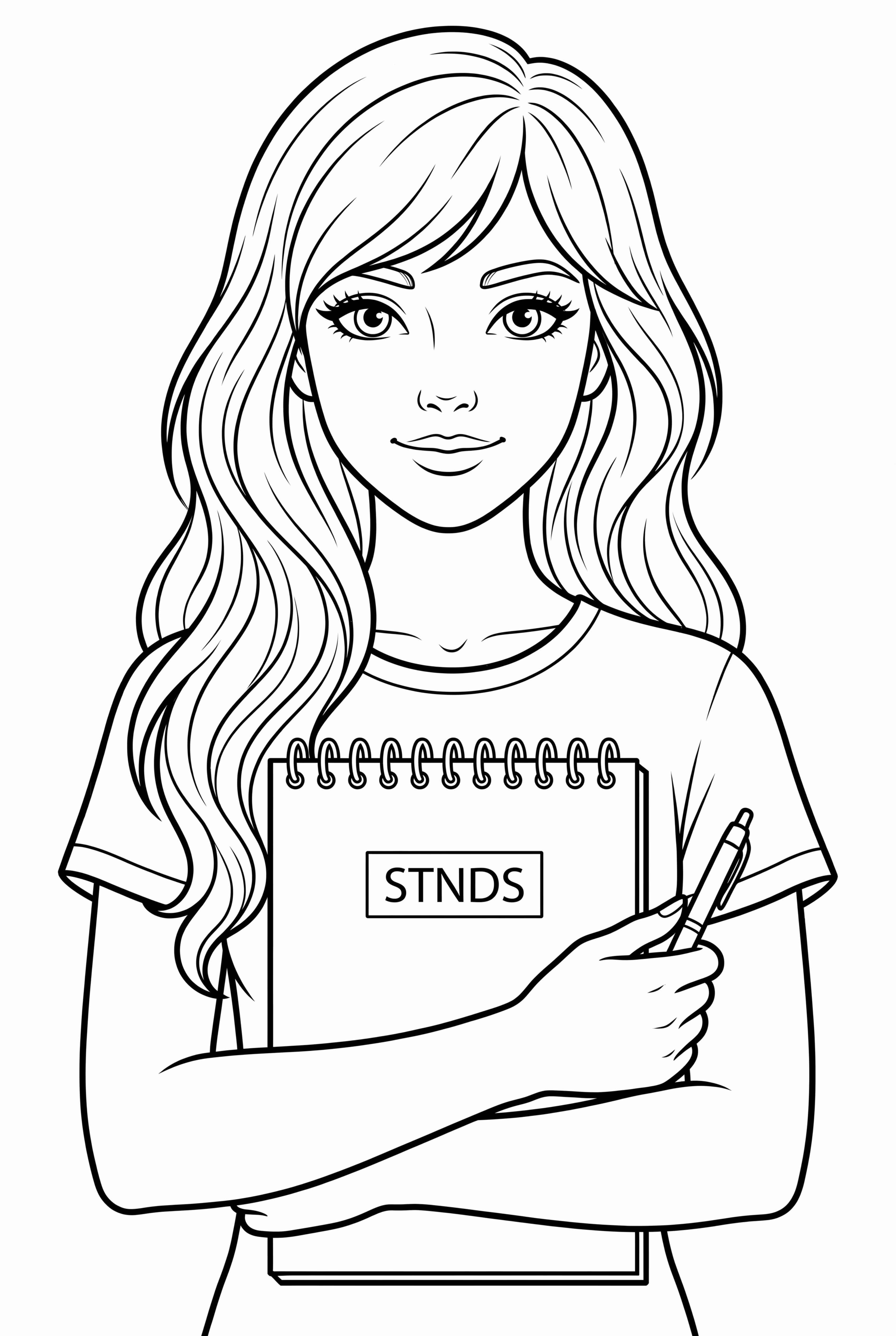 Taylor Swift Writing Lyrics On Notebook