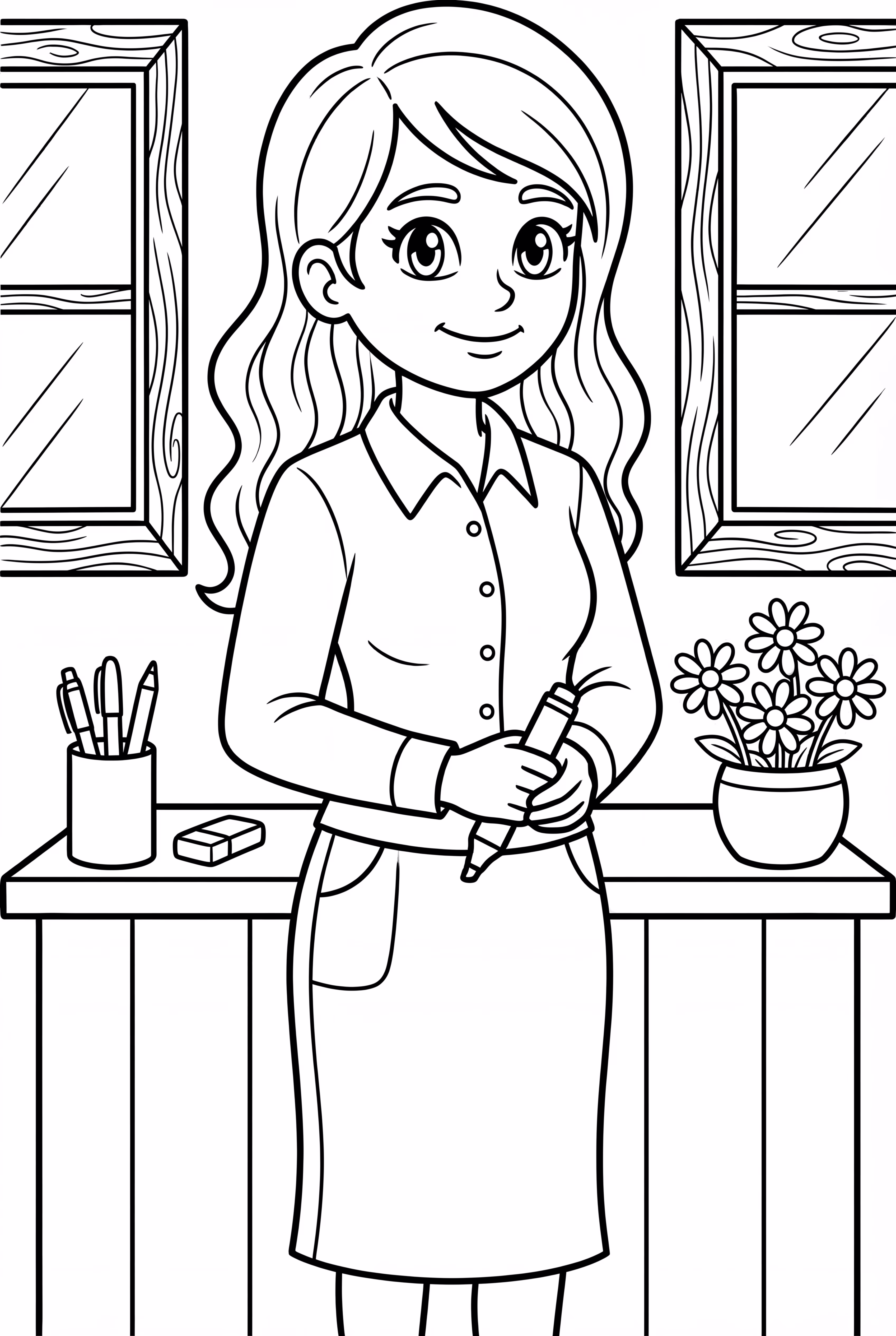 Professor Escrevendo no Quadro Negro aula