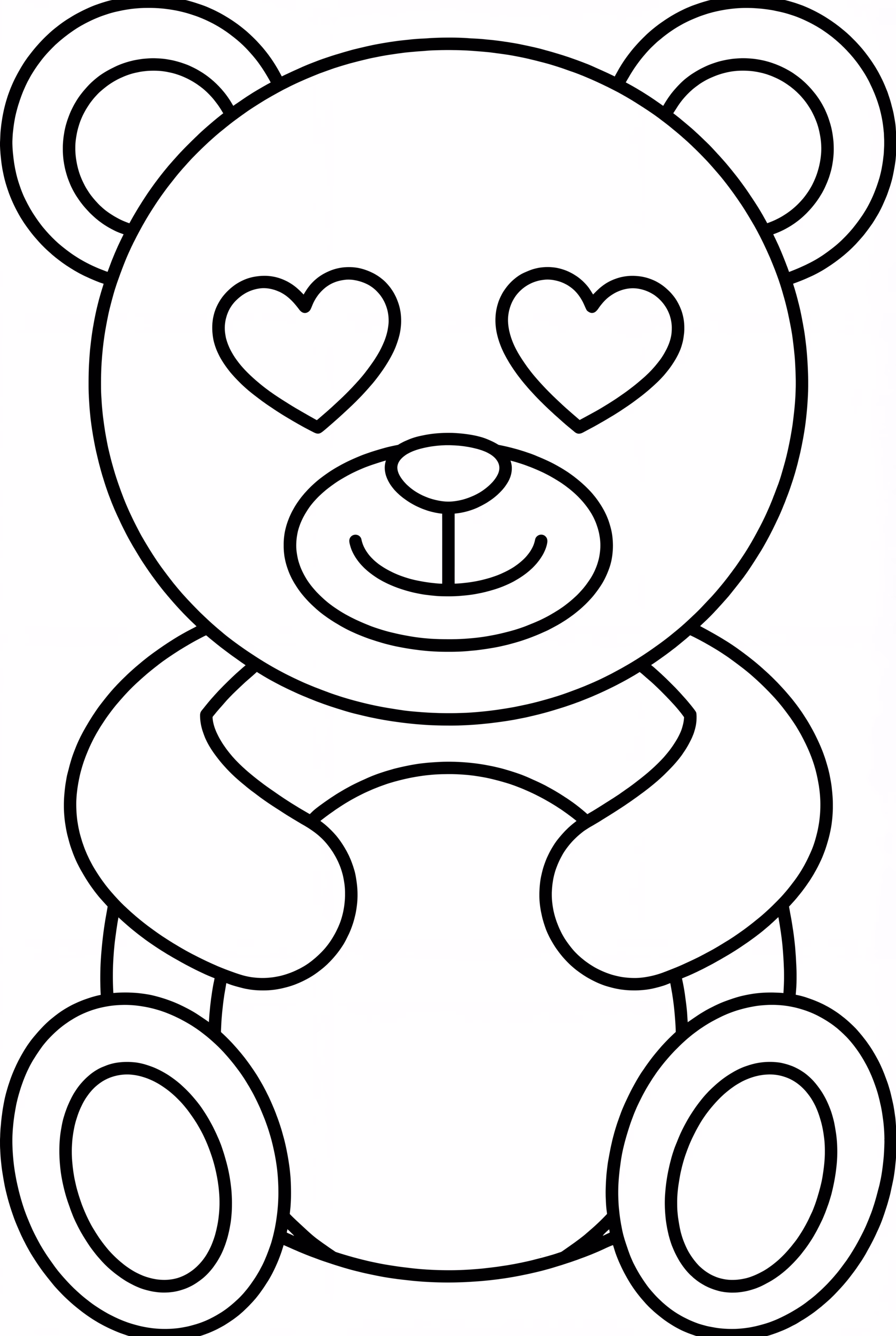 Teddy Bear With Heart Eyes