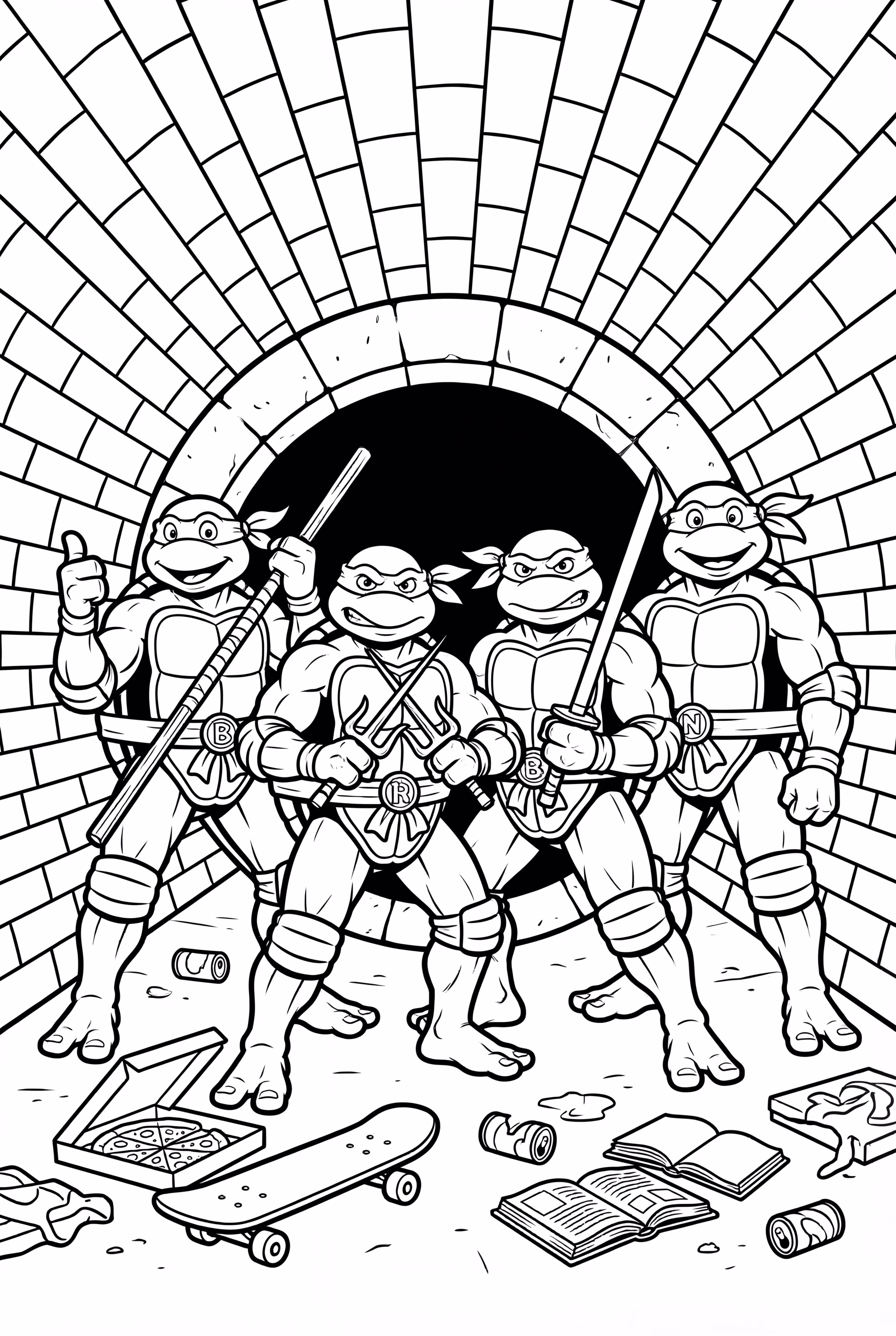 tartarugas ninja adolescentes em uma missão