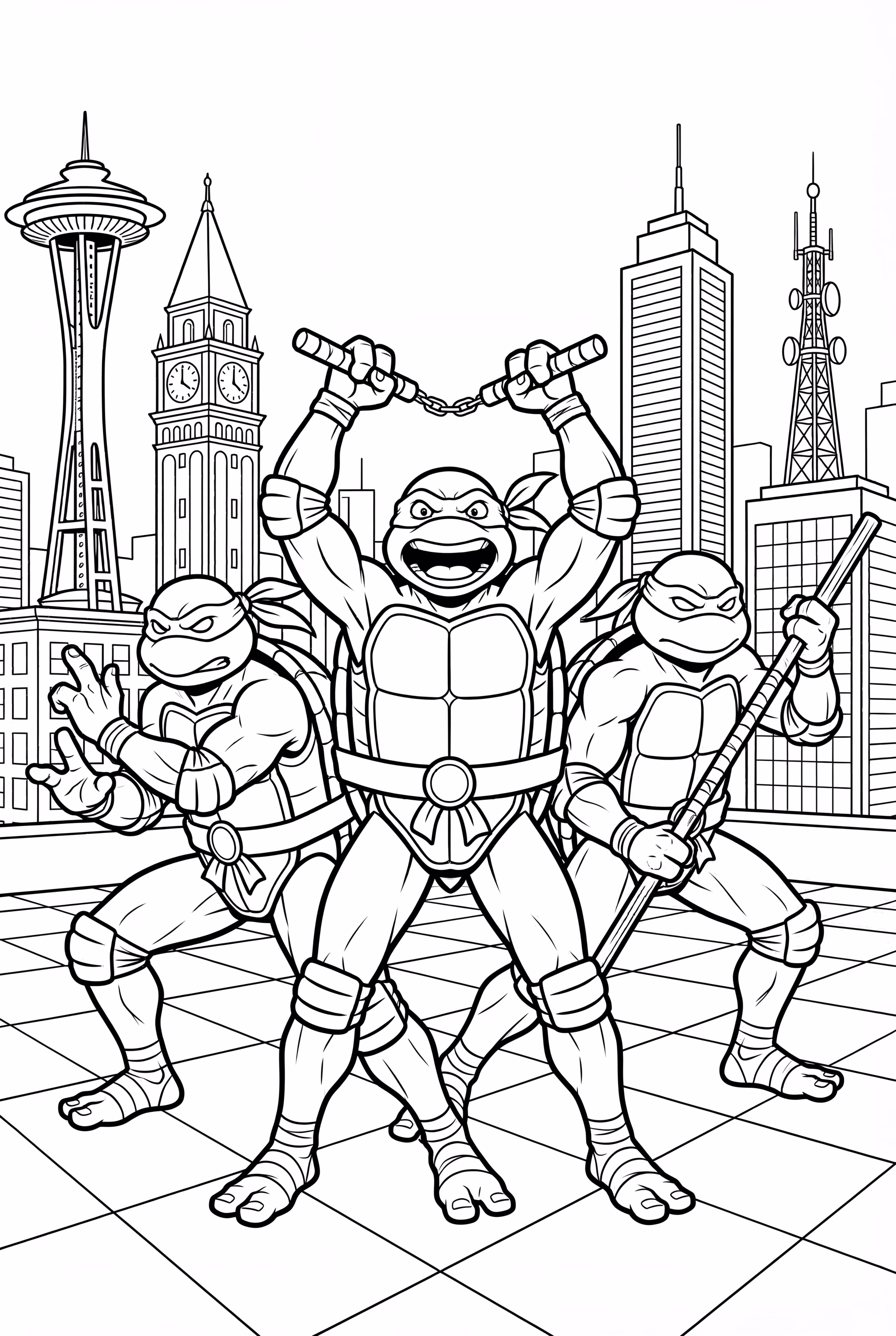 teenage mutant ninja turtles saving the day