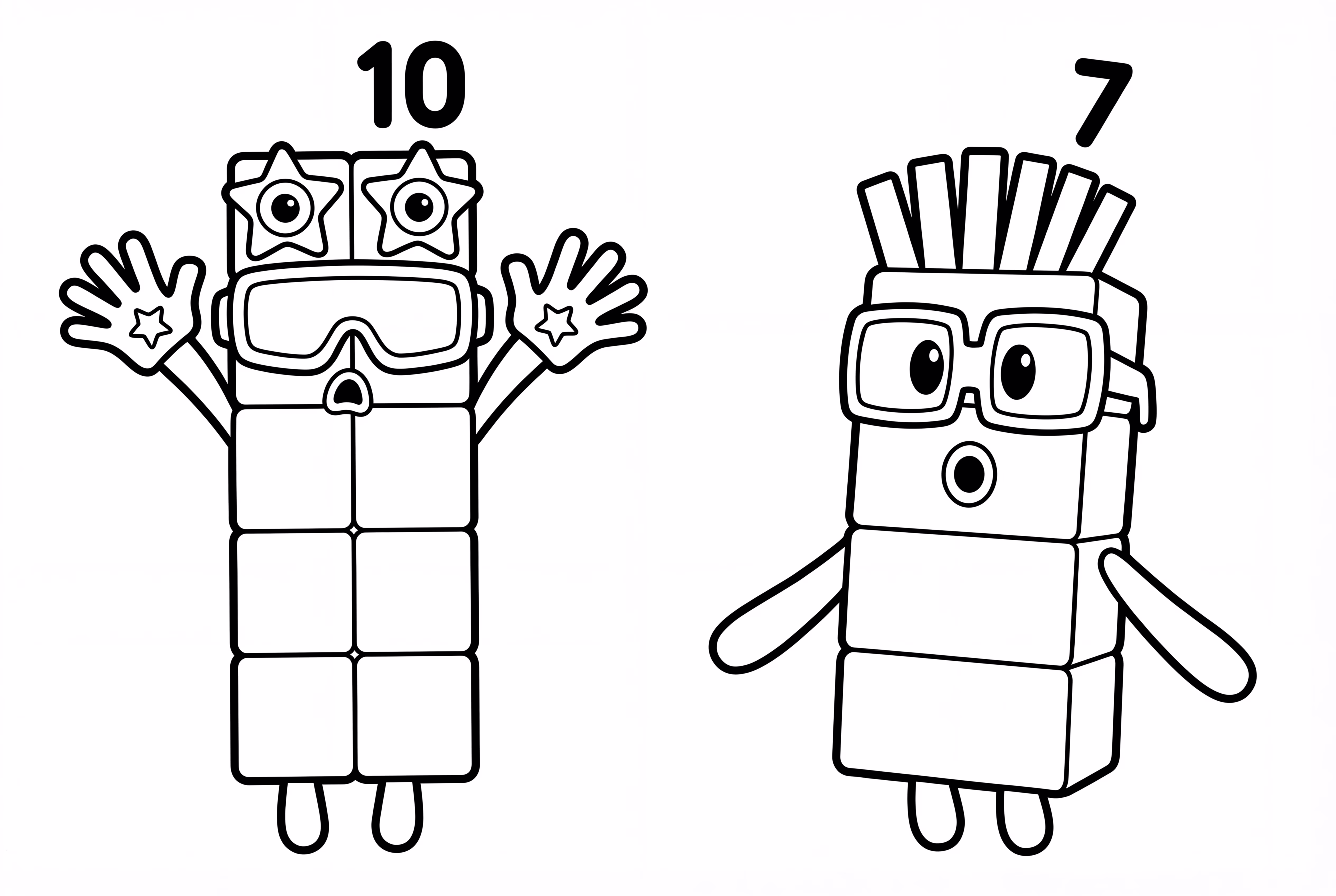 Ten and Seven being surprised