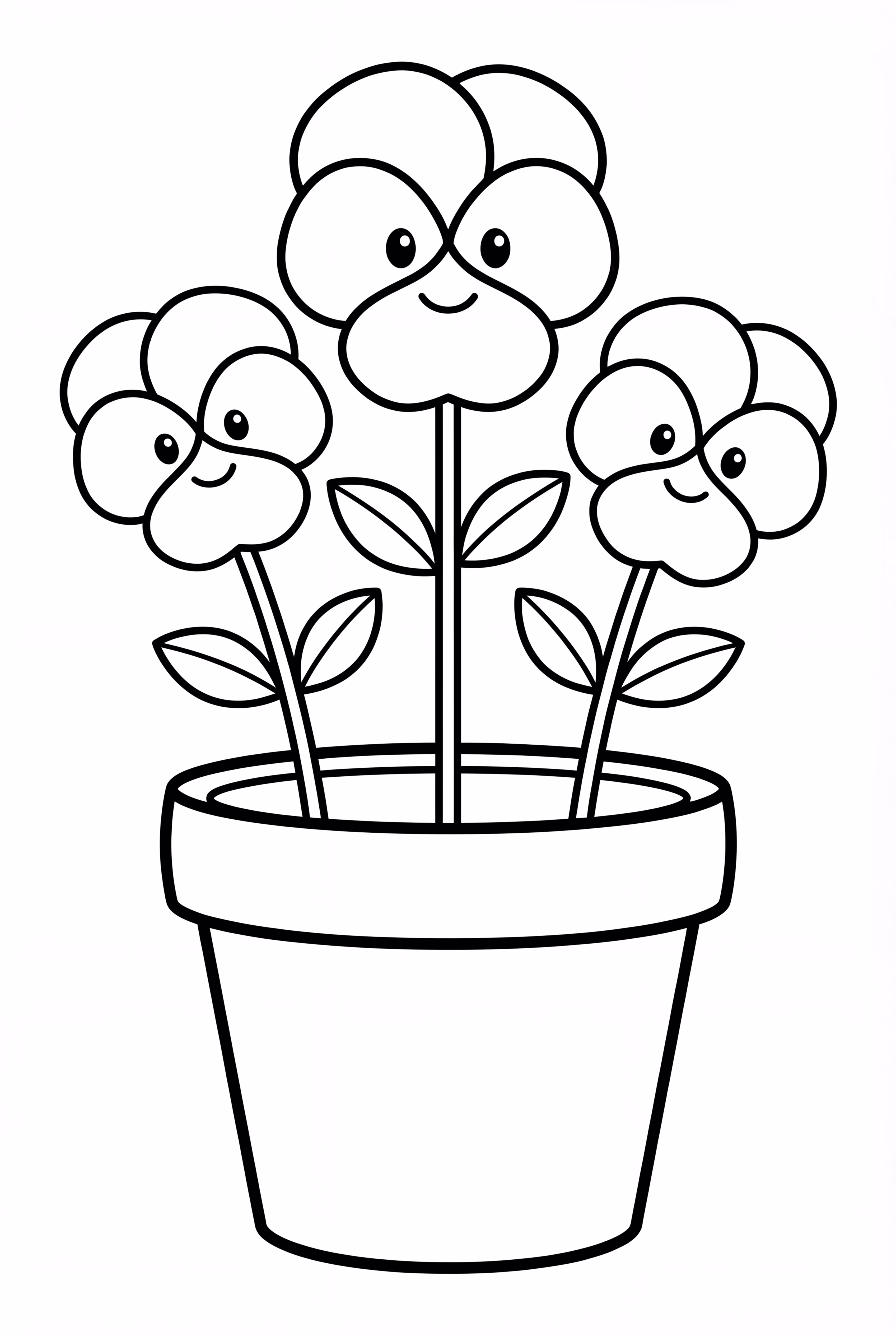 陶土花盆与潘西花脸