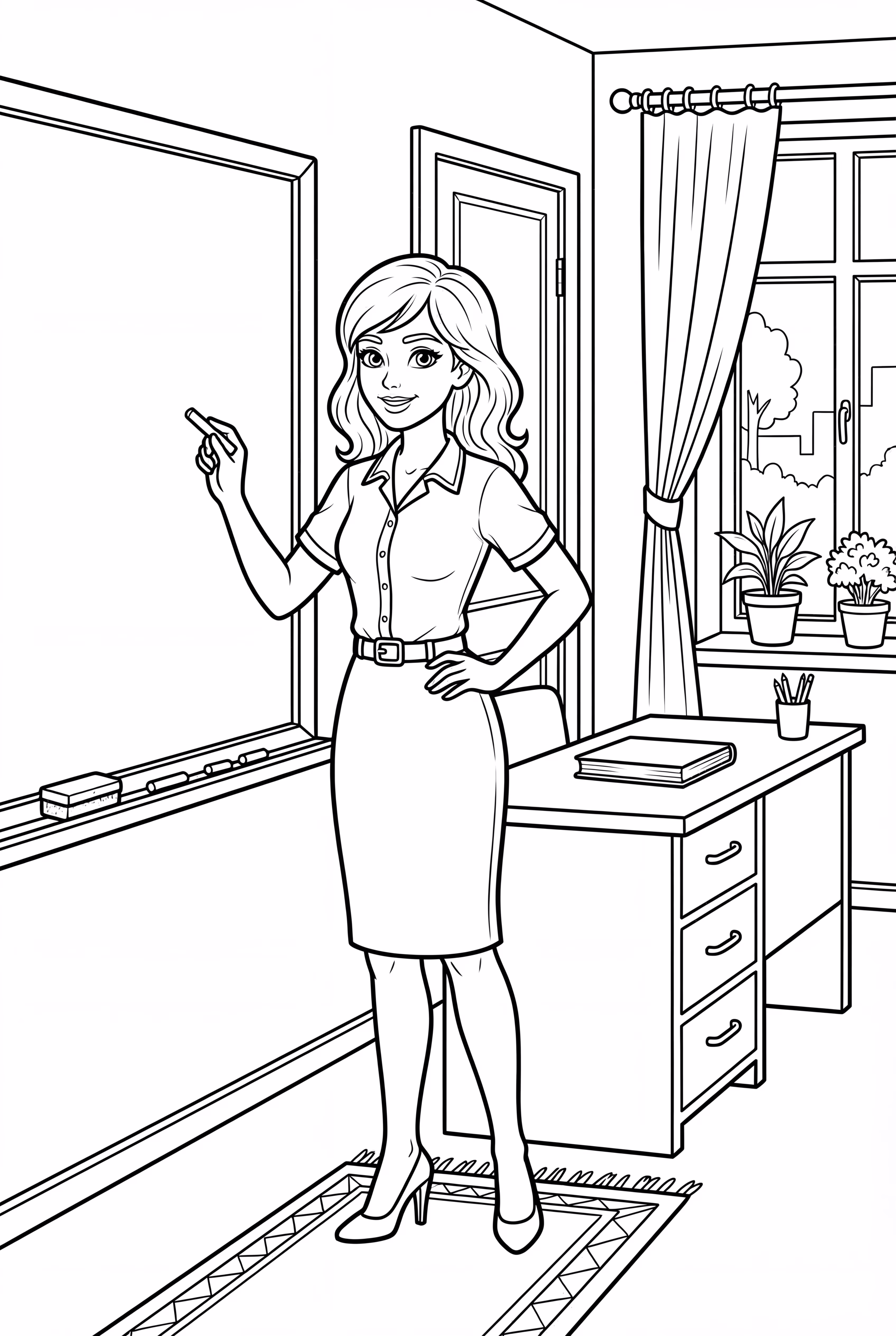 Thank You Teacher Chalk Art