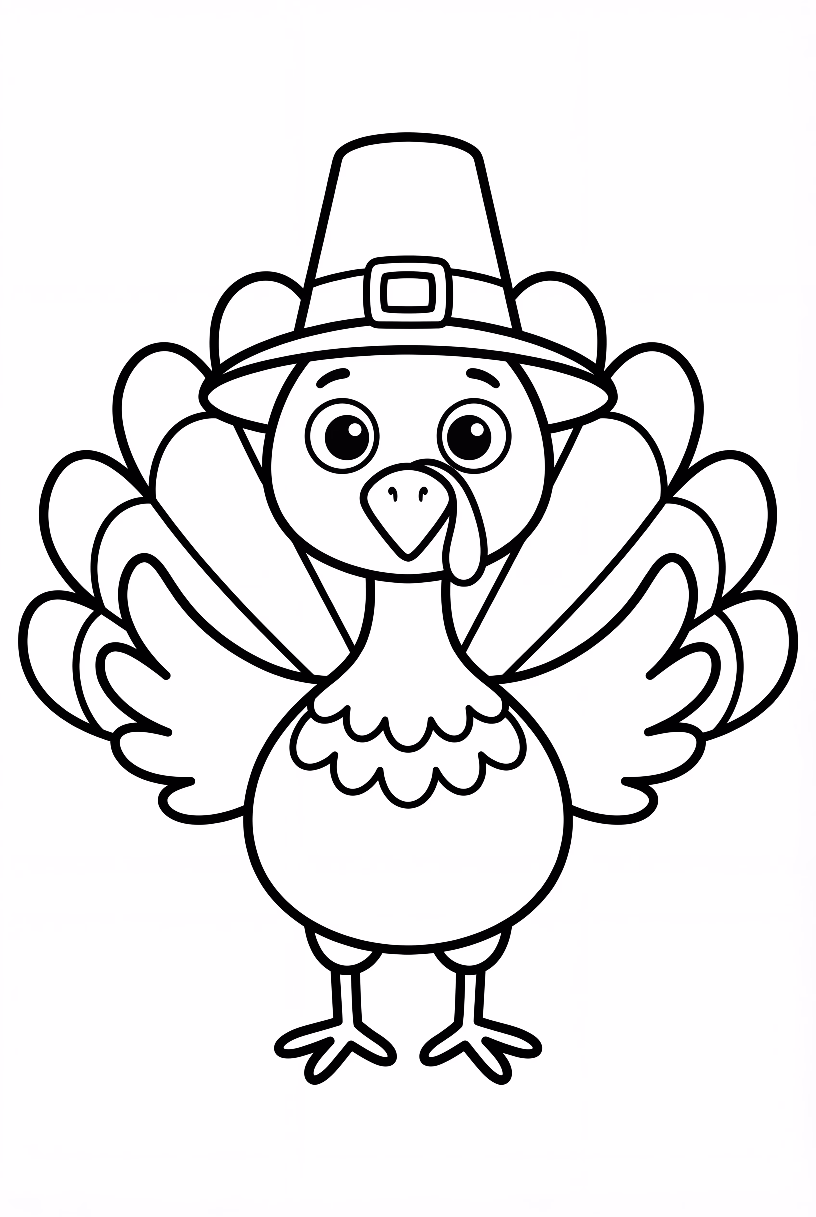 Thanksgiving Turkey Wearing A Pilgrim Hat