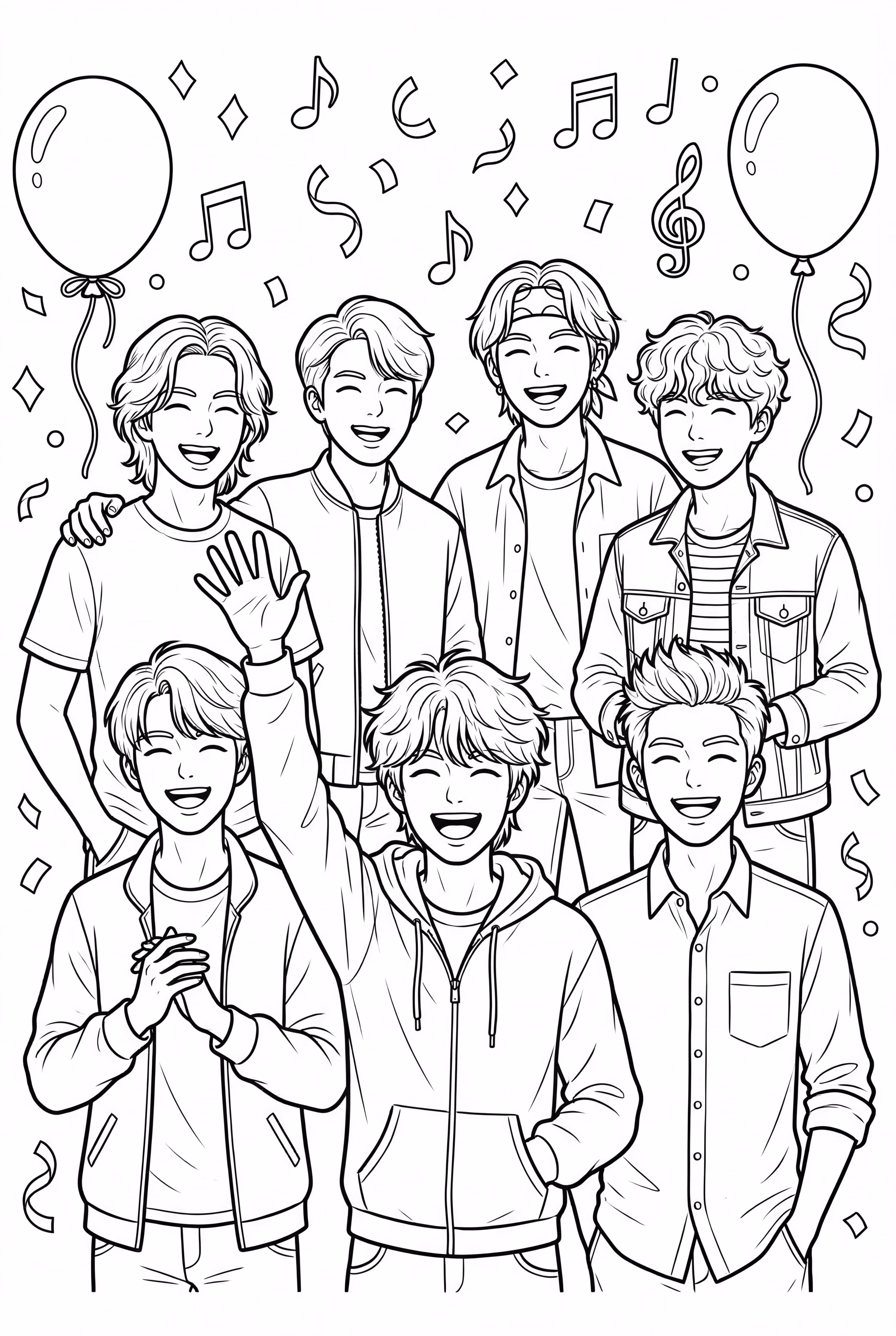 The BTS Members Laughing Together