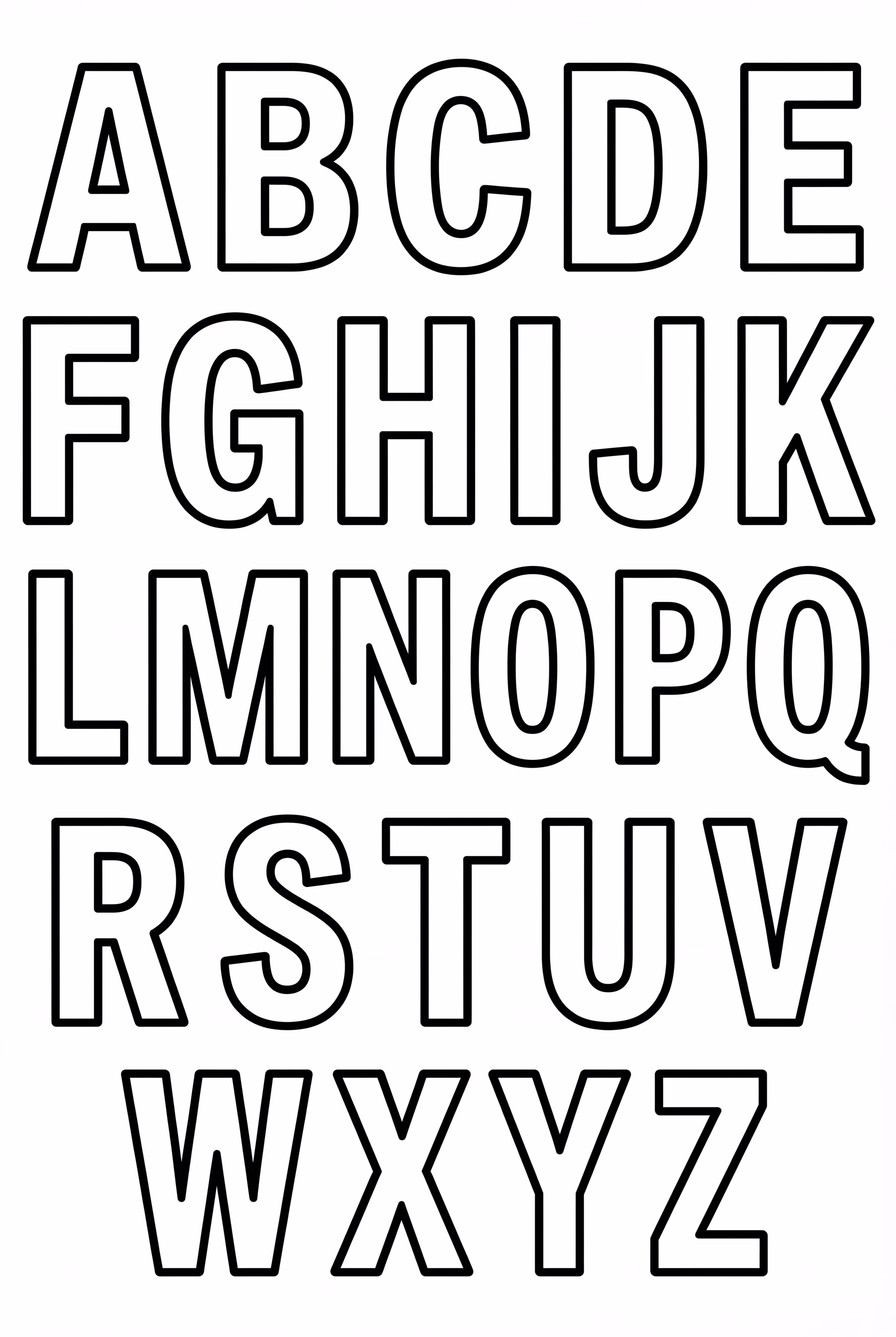 완벽한 영어 알파벳 A-Z