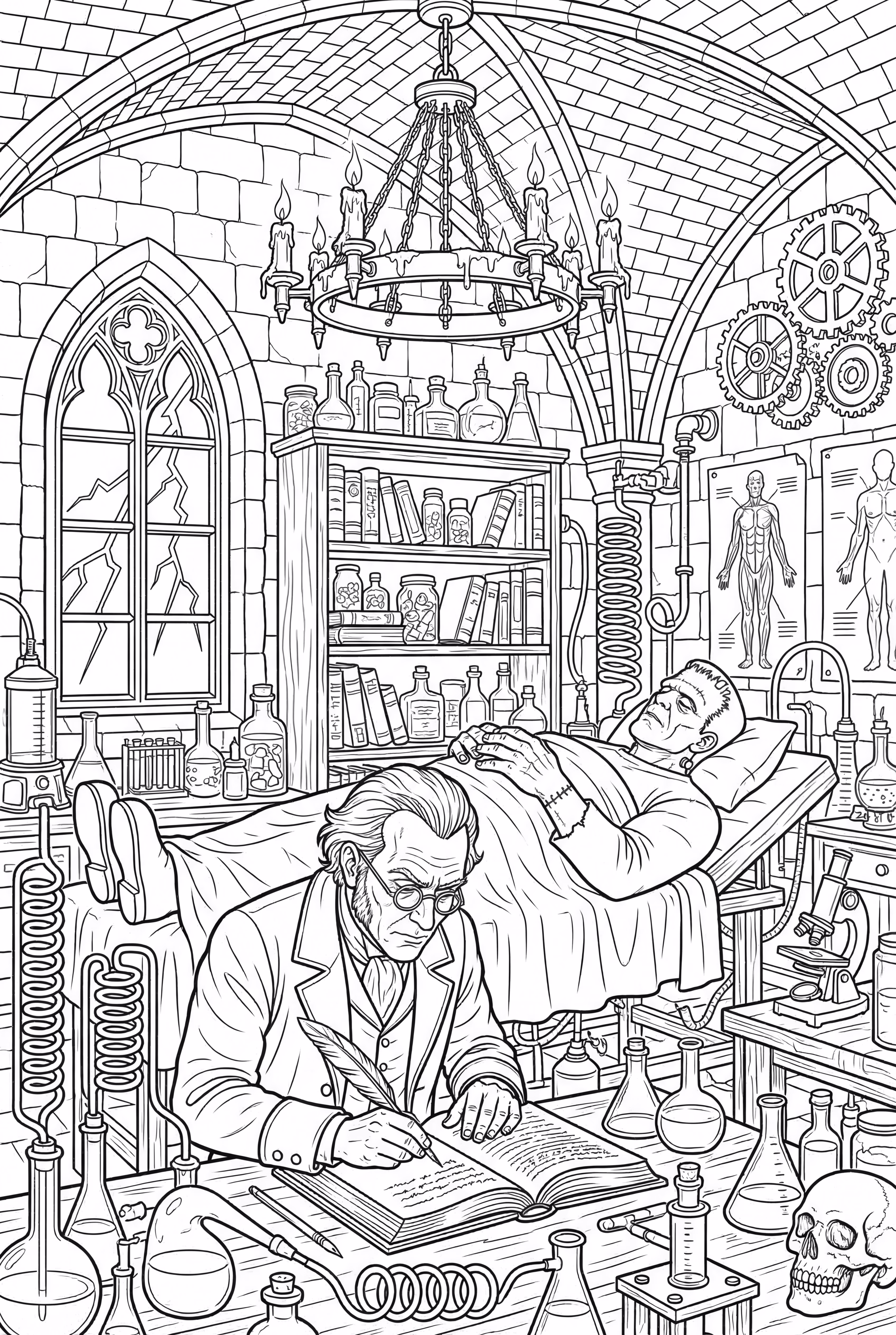 The Detailed Laboratory Of Dr. Frankenstein