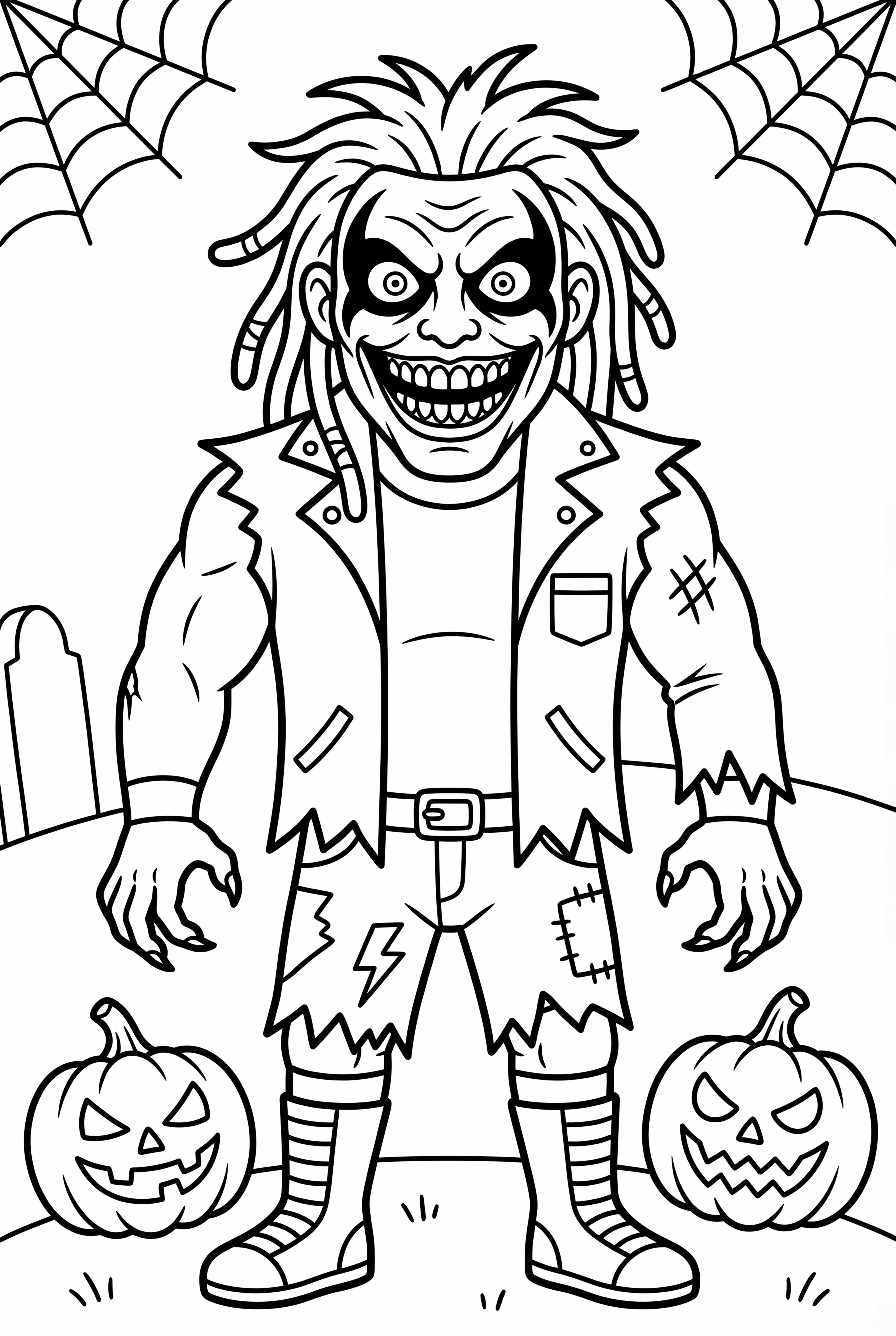 The Fiend's Horror-Themed Attire