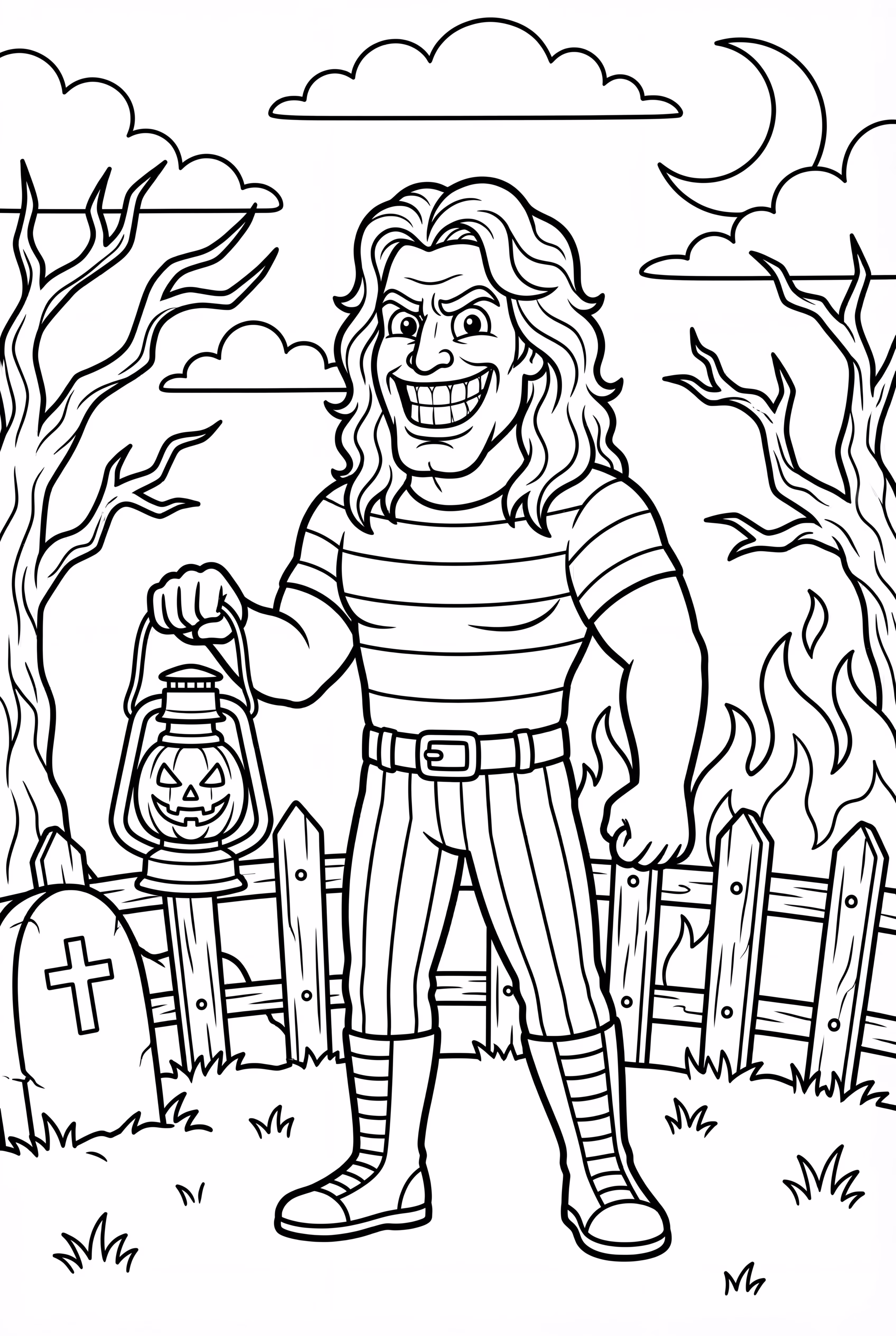 ザ・フィーンドの不気味な背景