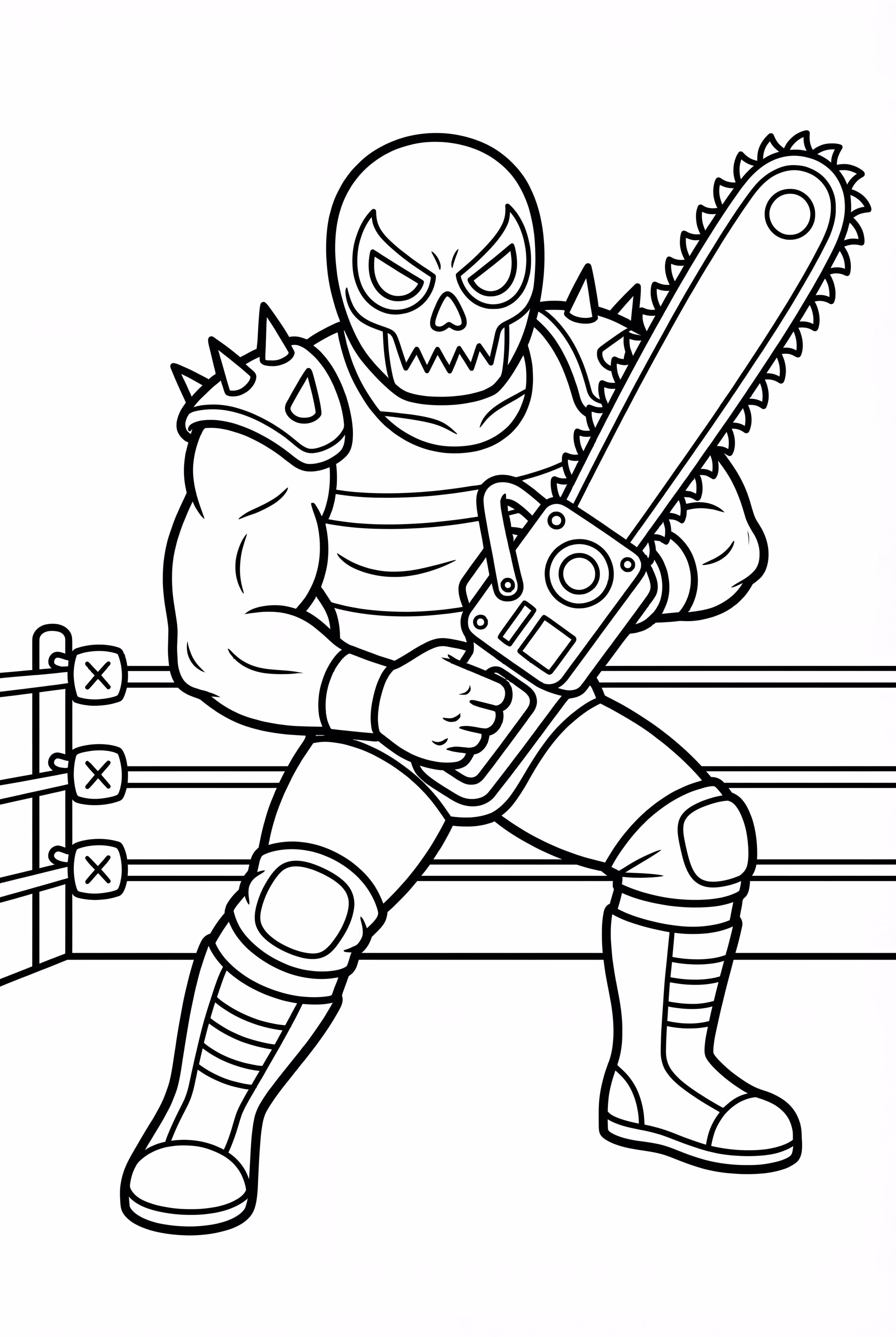 The Fiend With Chainsaw Prop