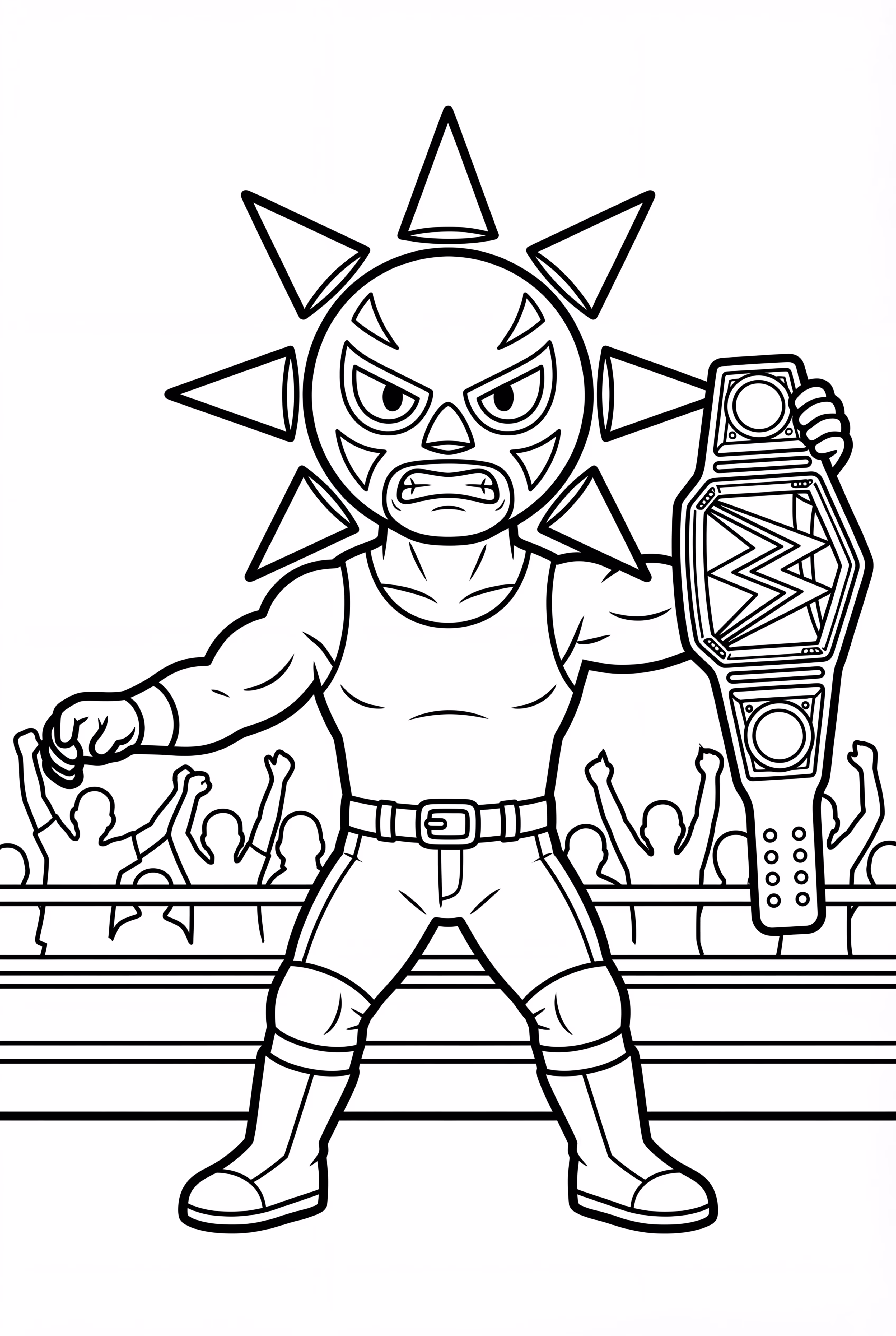 The Fiend With Title Belt Spikes