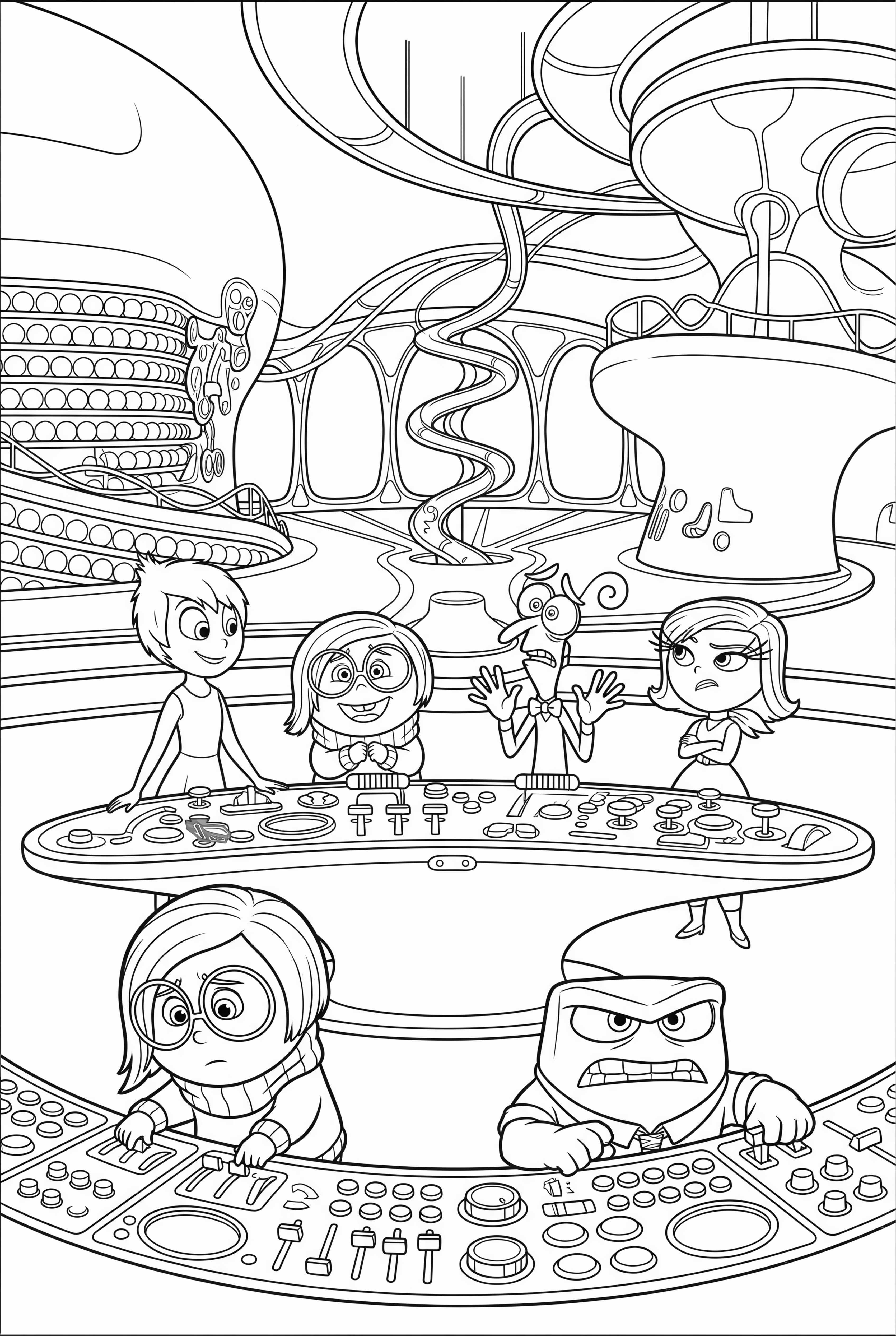 The Full Inside Out Headquarters Control Panel