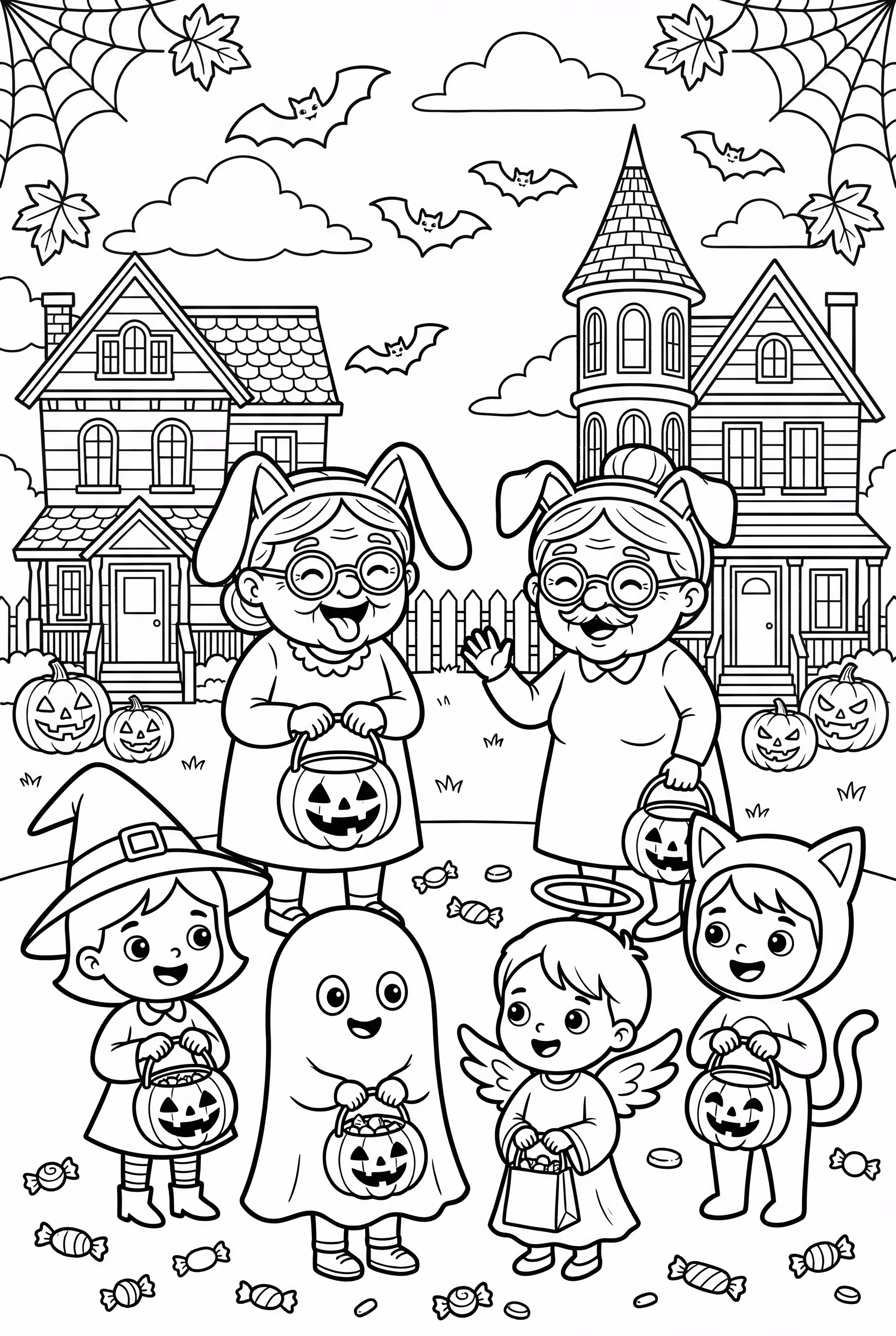 As Vovós em uma Engraçada Aventura de Halloween do Bluey