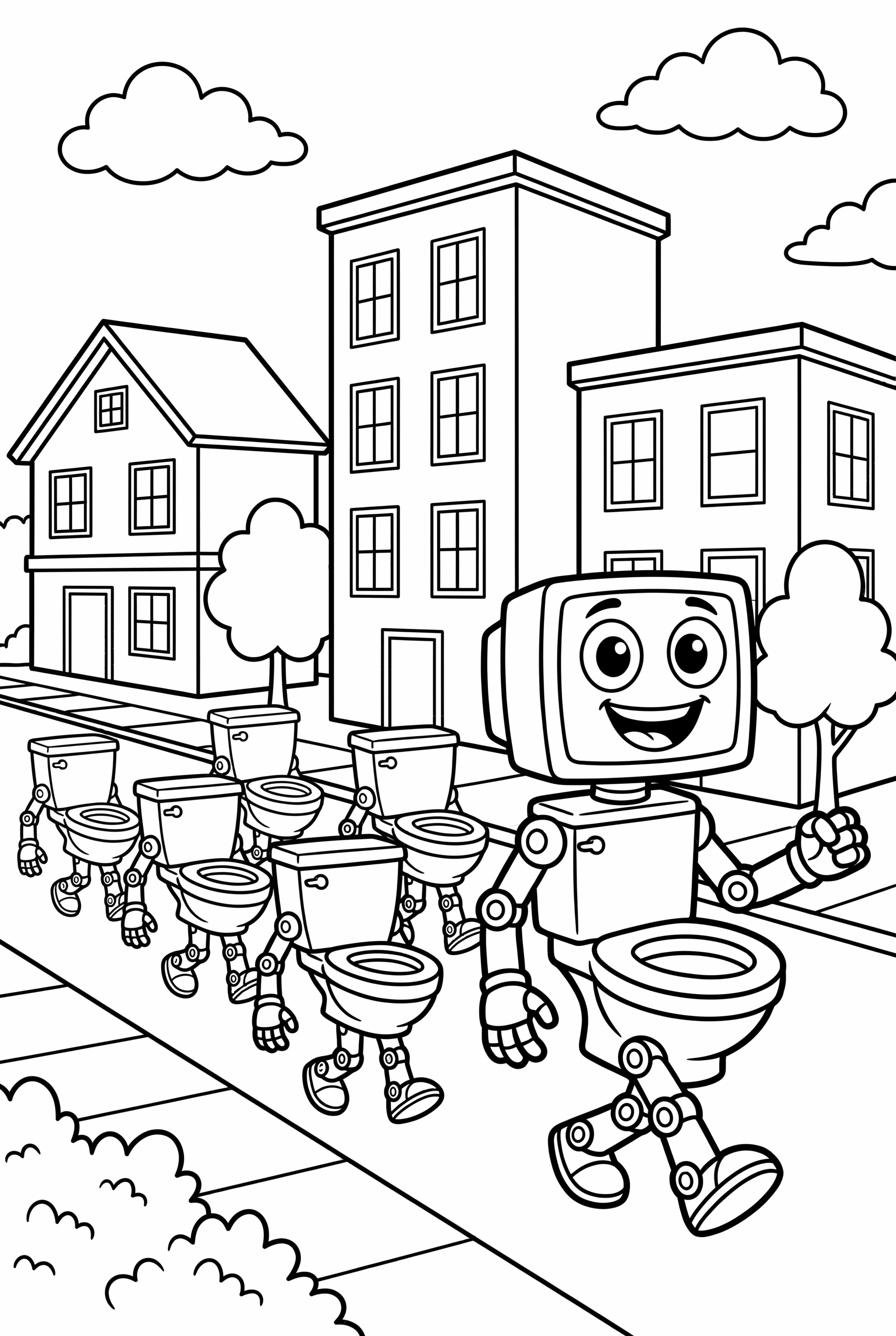 大膽斯奇比迪馬桶大軍侵襲城市