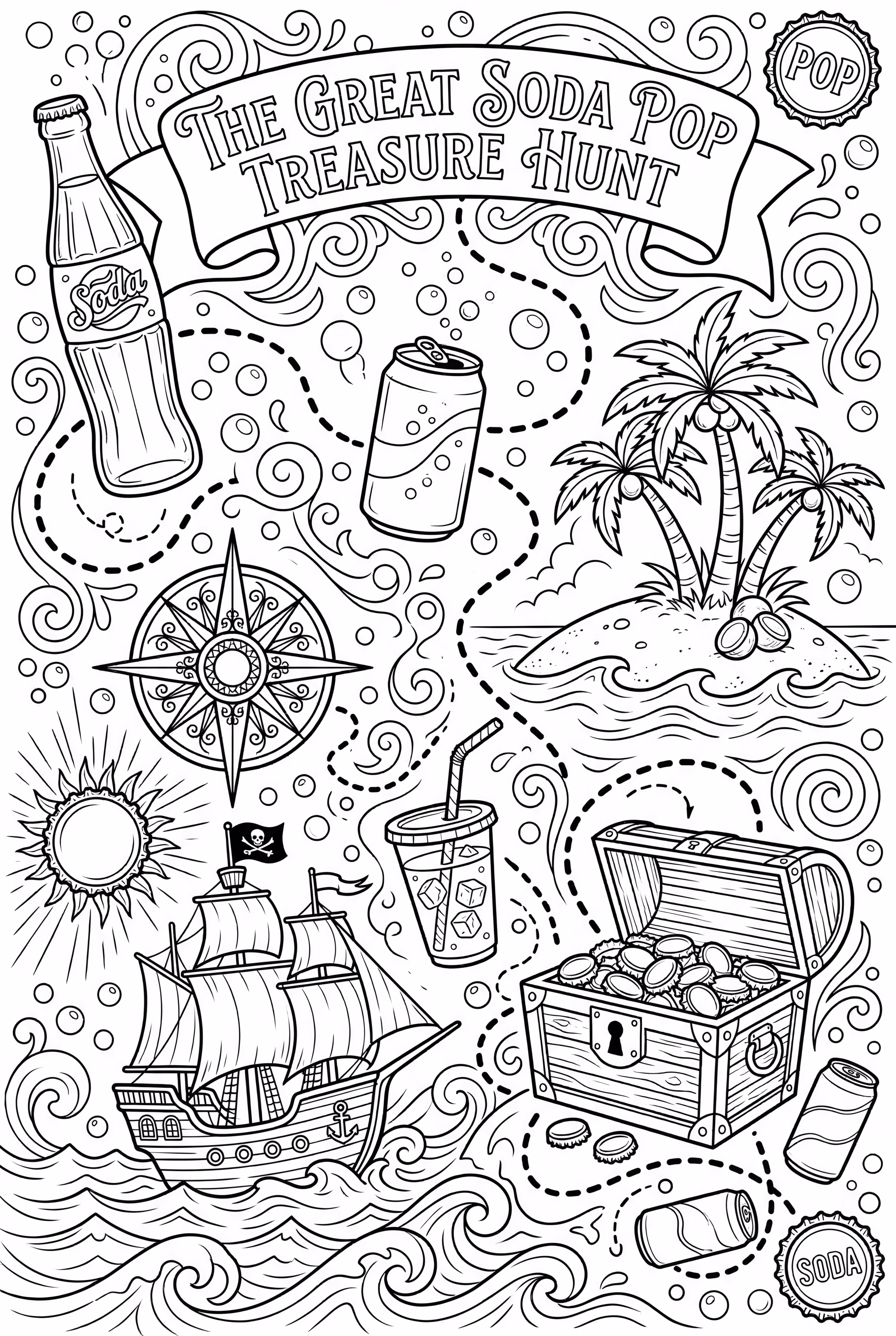 The Great Soda Pop Treasure Hunt Map