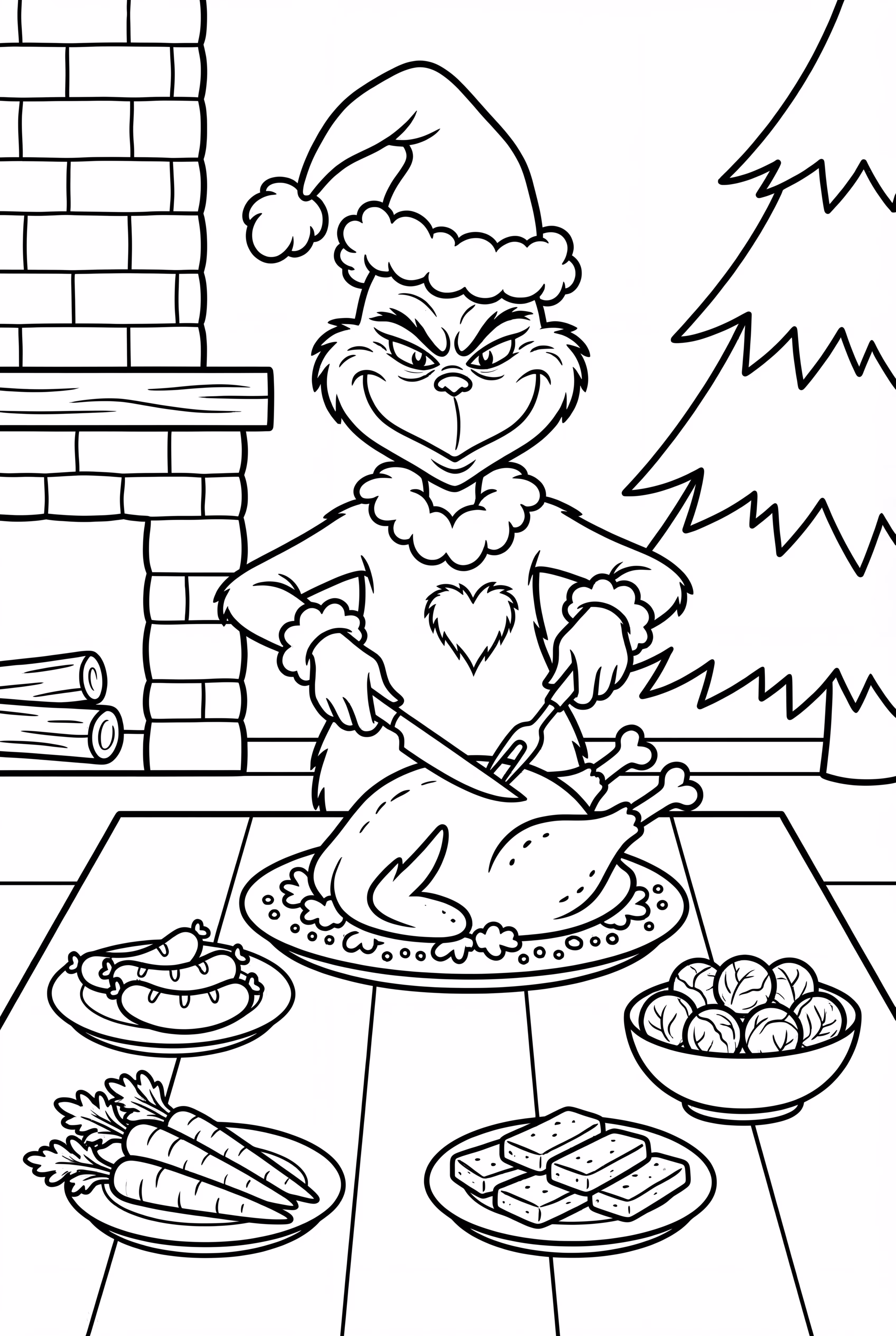 The Grinch Carving Roast Beast