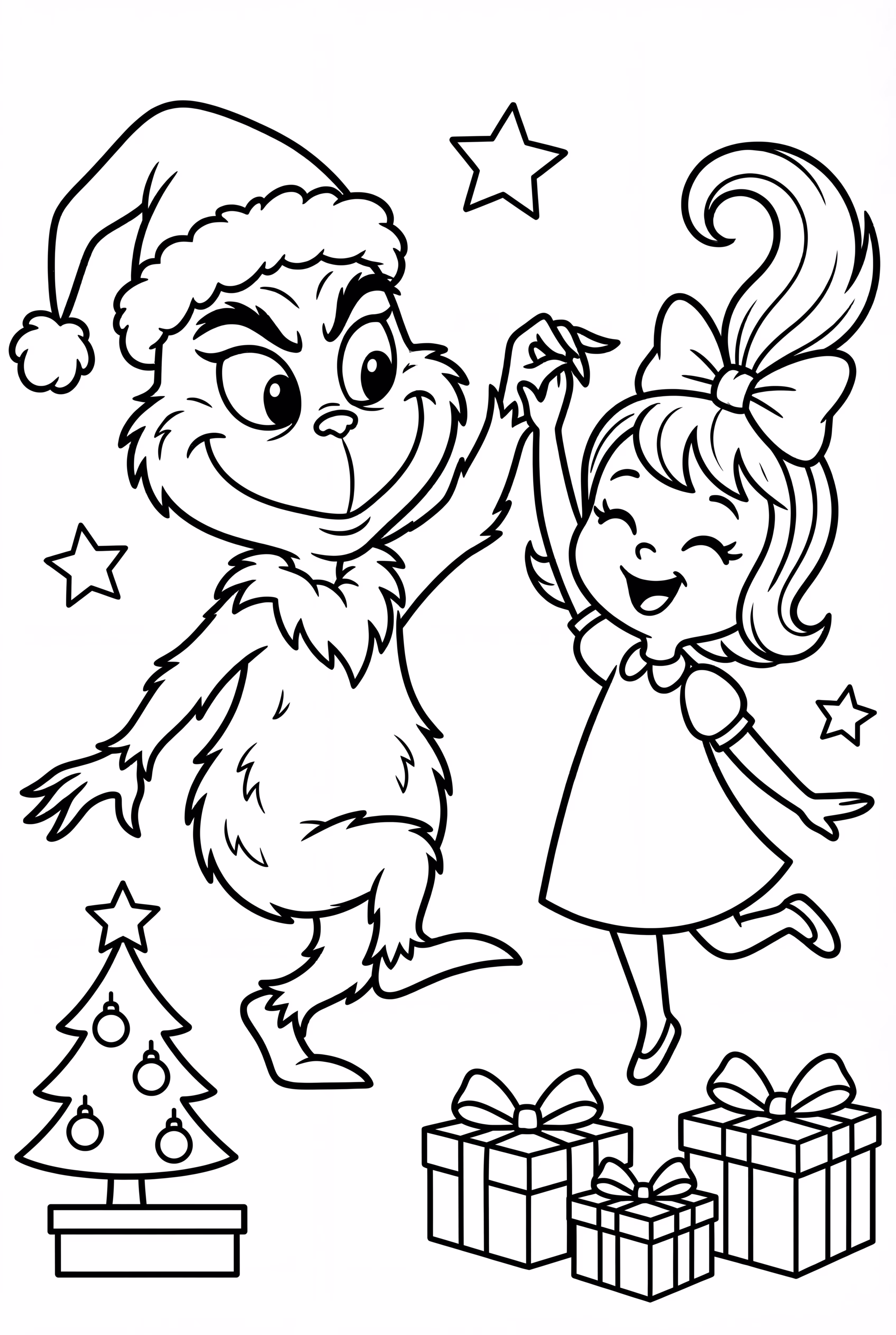 The Grinch Dancing With Cindy Lou
