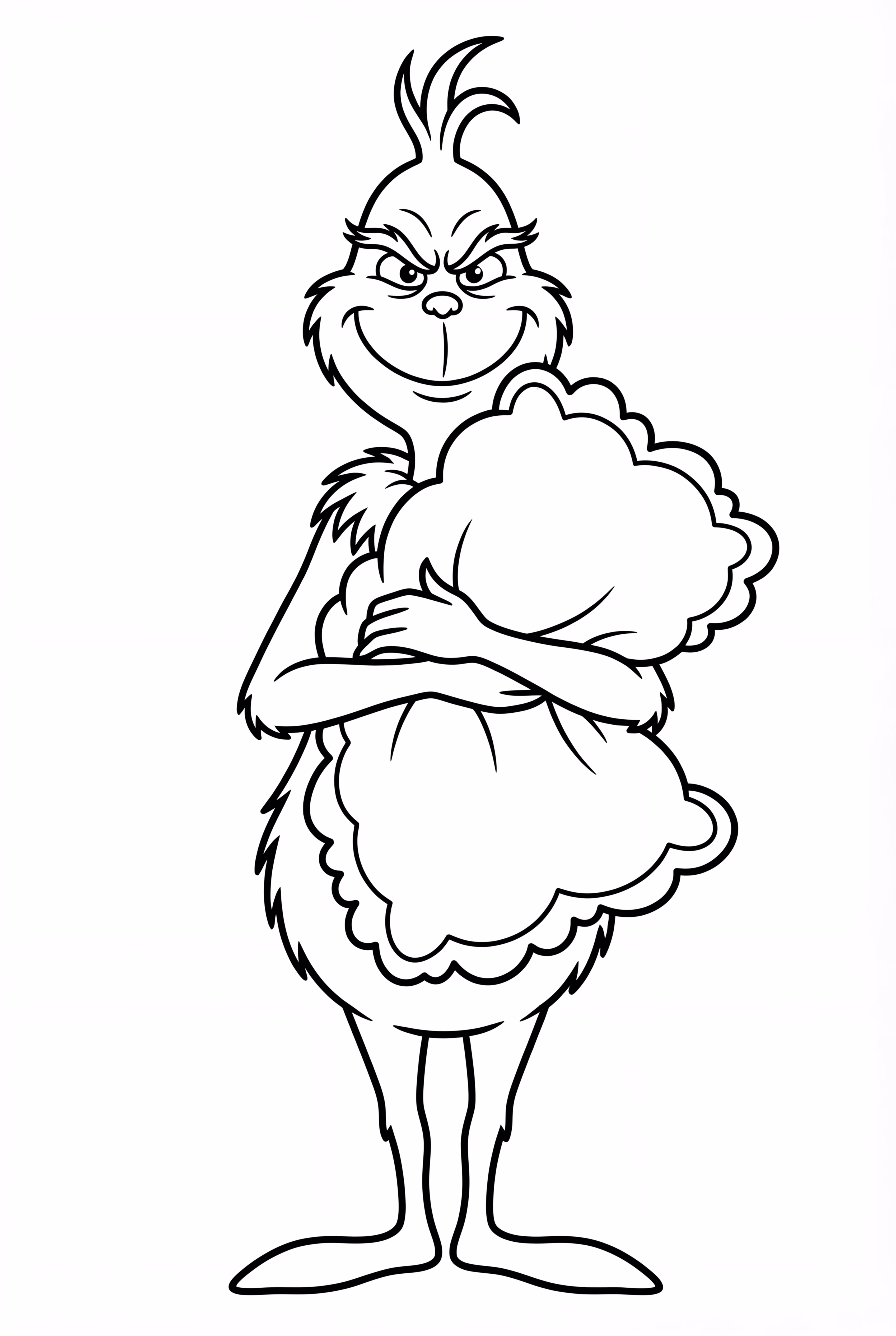 The Grinch Holding Cozy Blanket