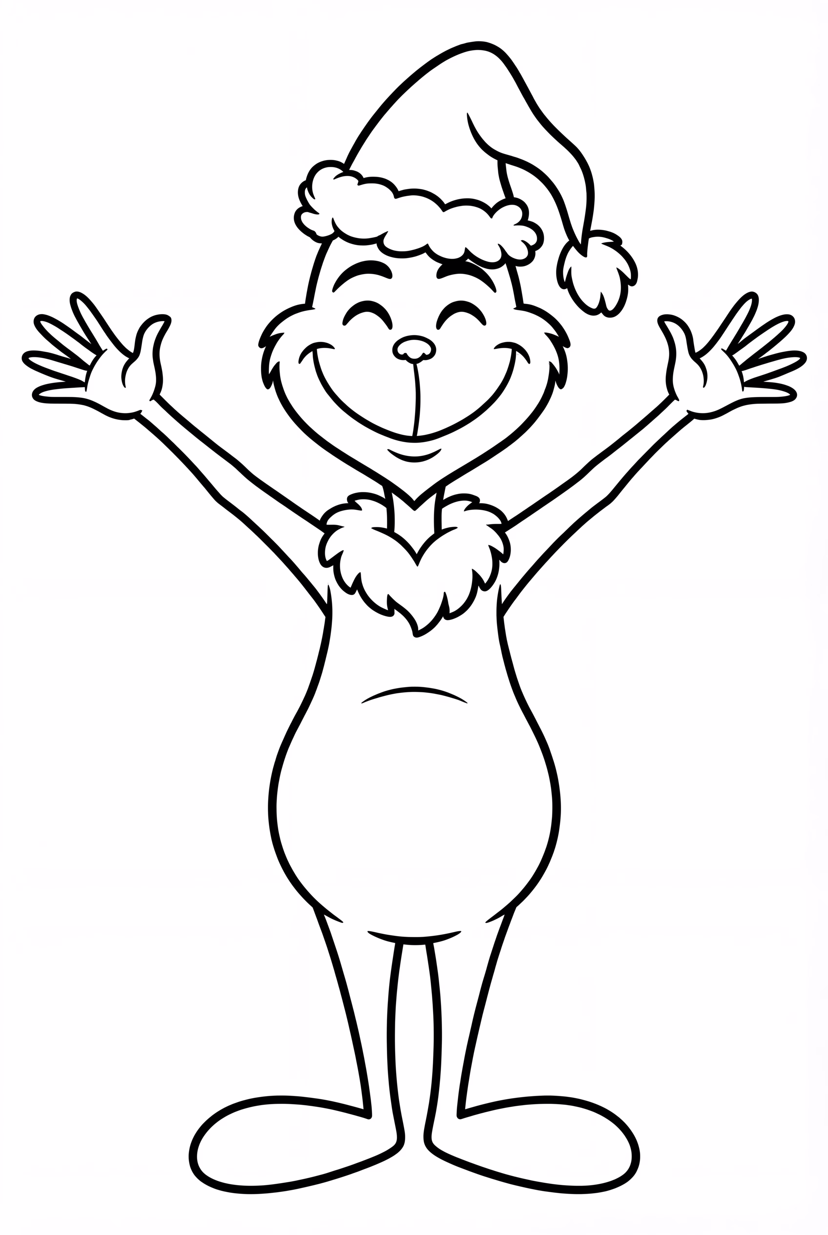 The Grinch Smiling With Arms Open