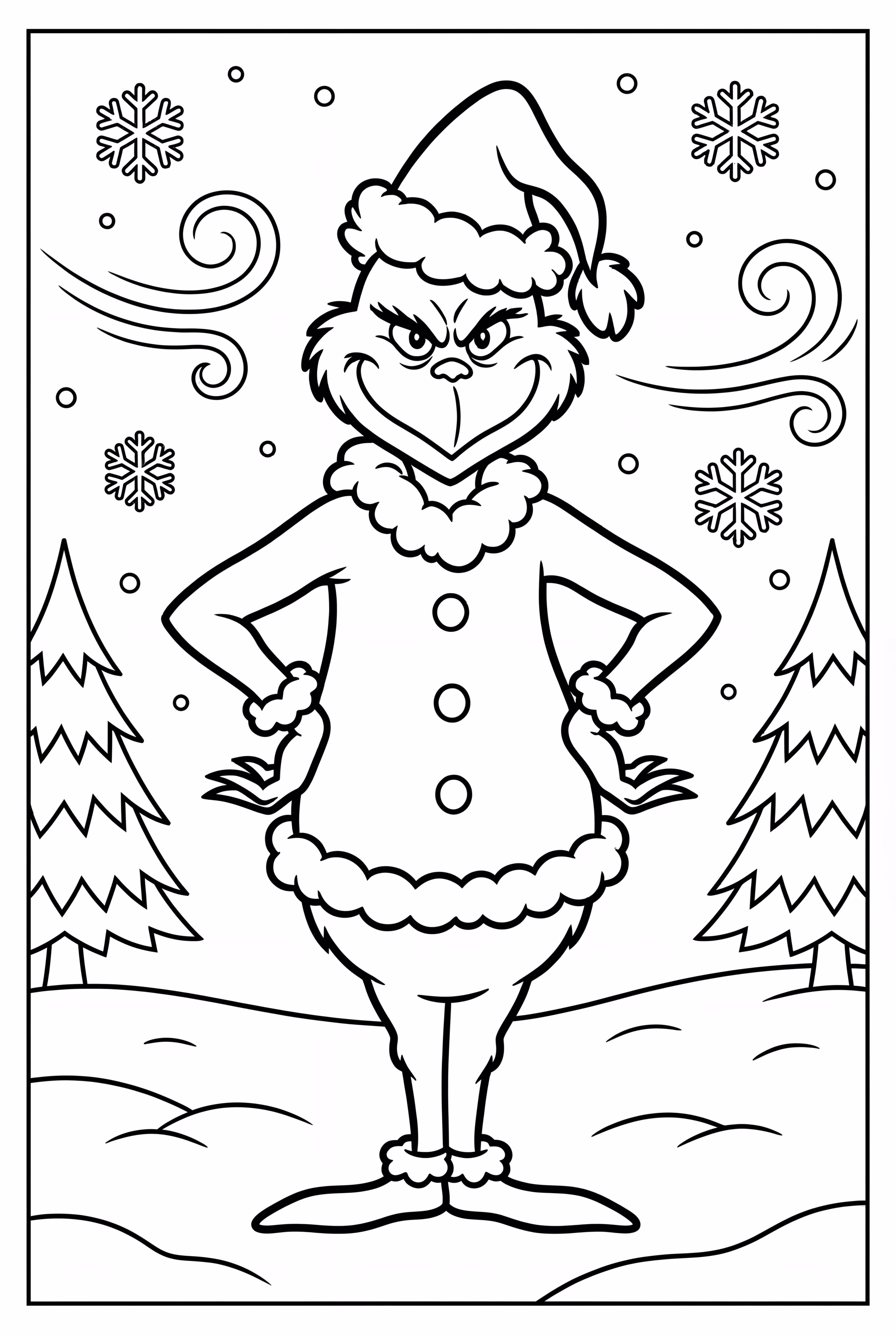 Der Grinch im Schneesturm