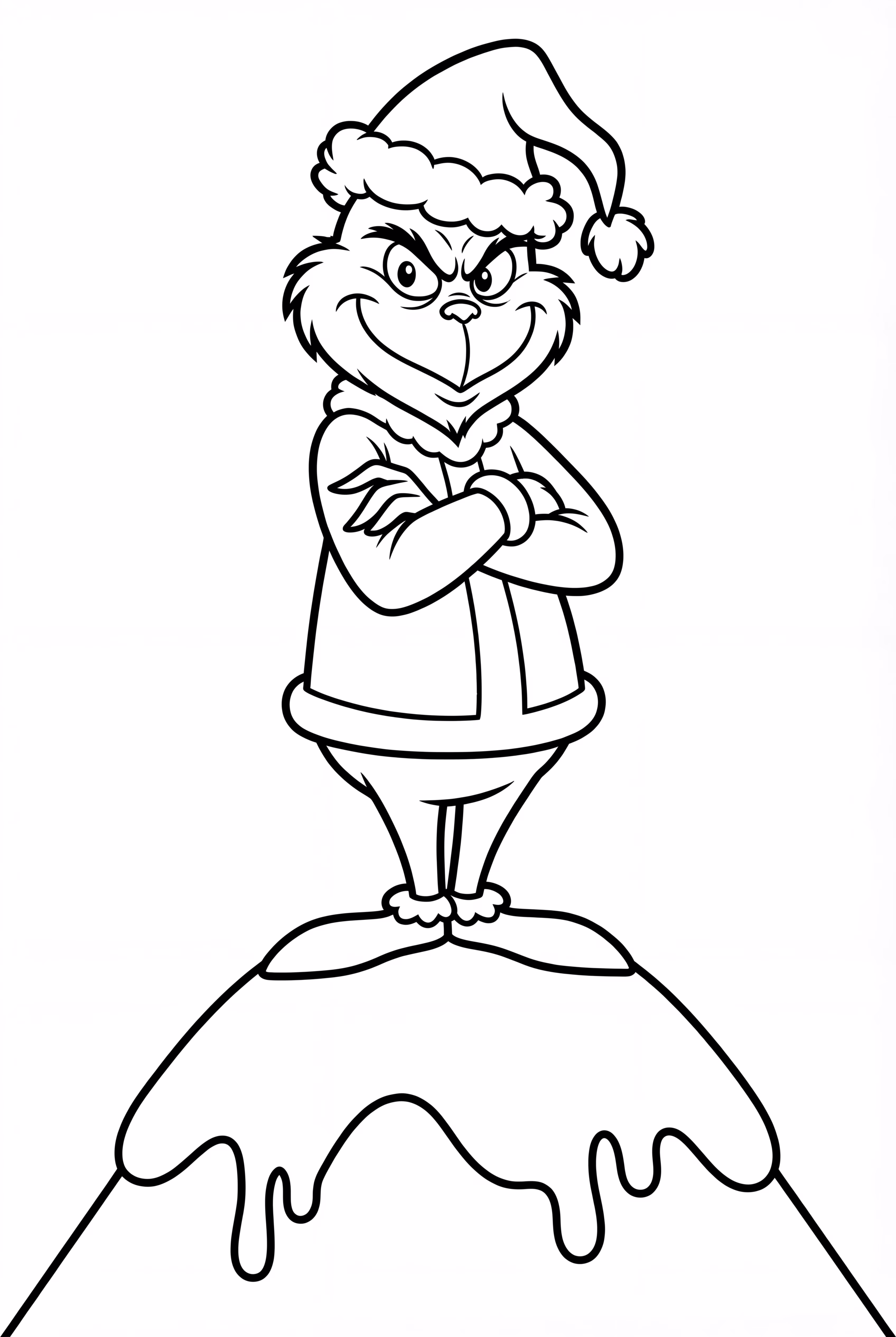 The Grinch Standing On Mount Crumpit