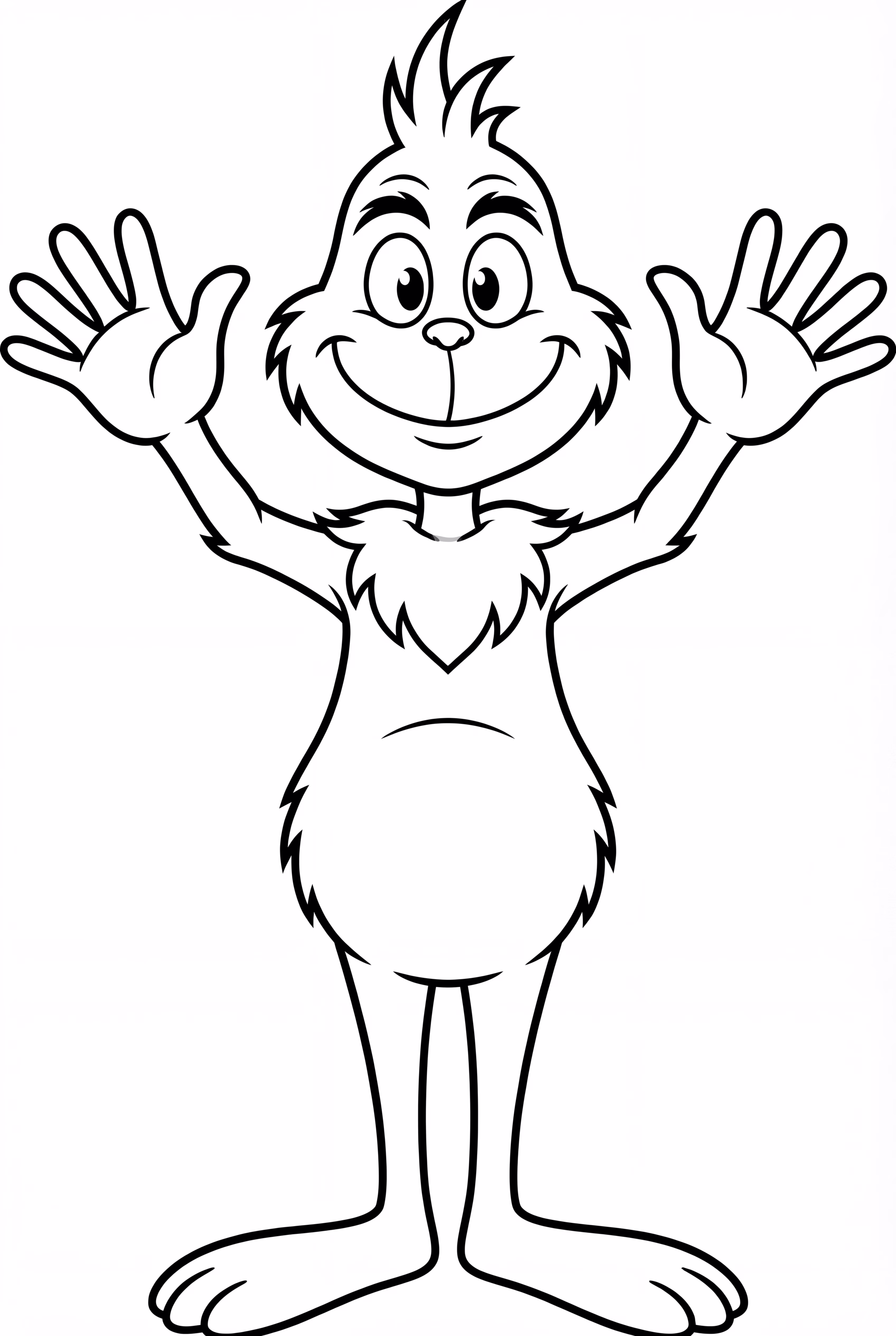 The Grinch Waving Both Hands