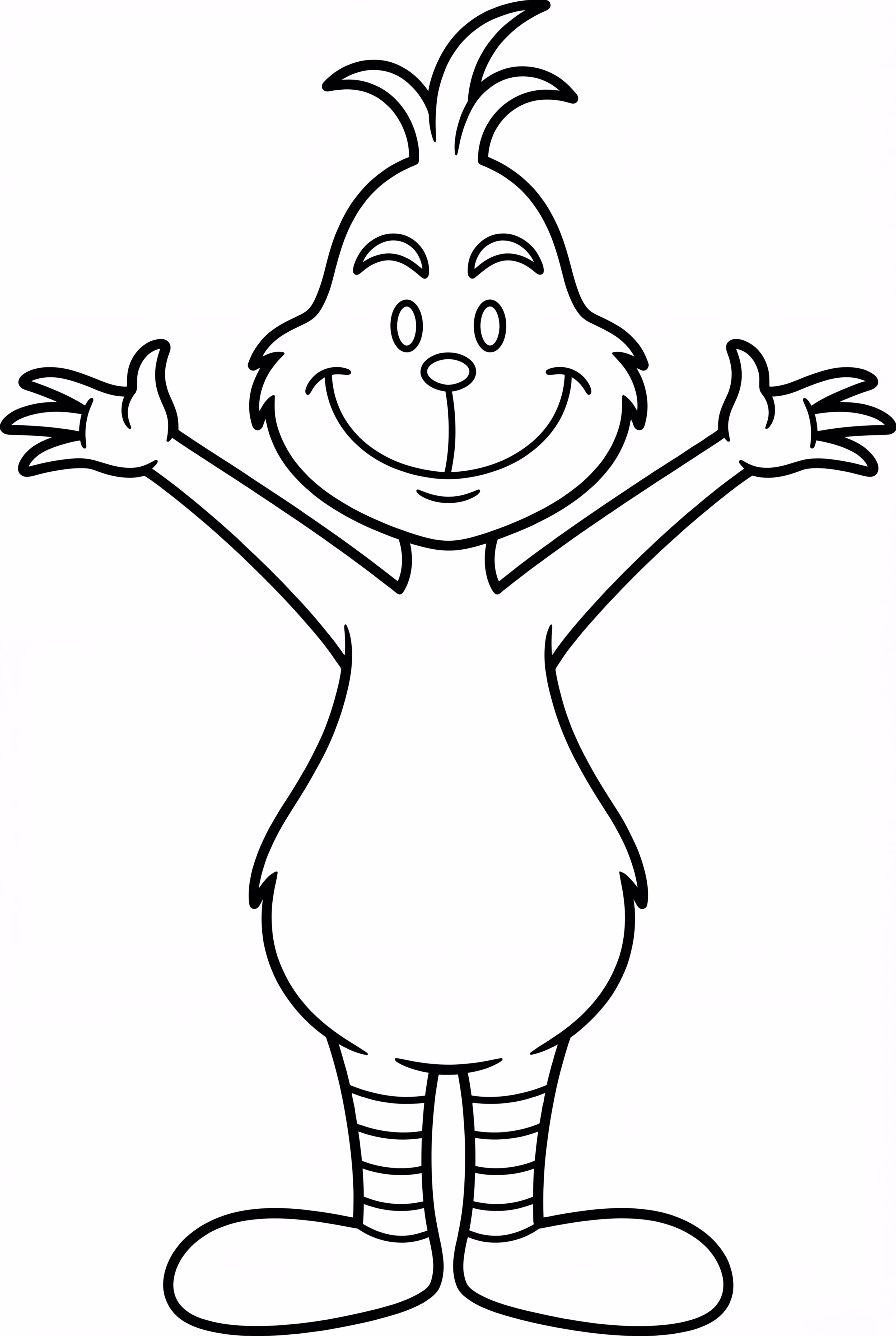 The Grinch Wearing Striped Socks