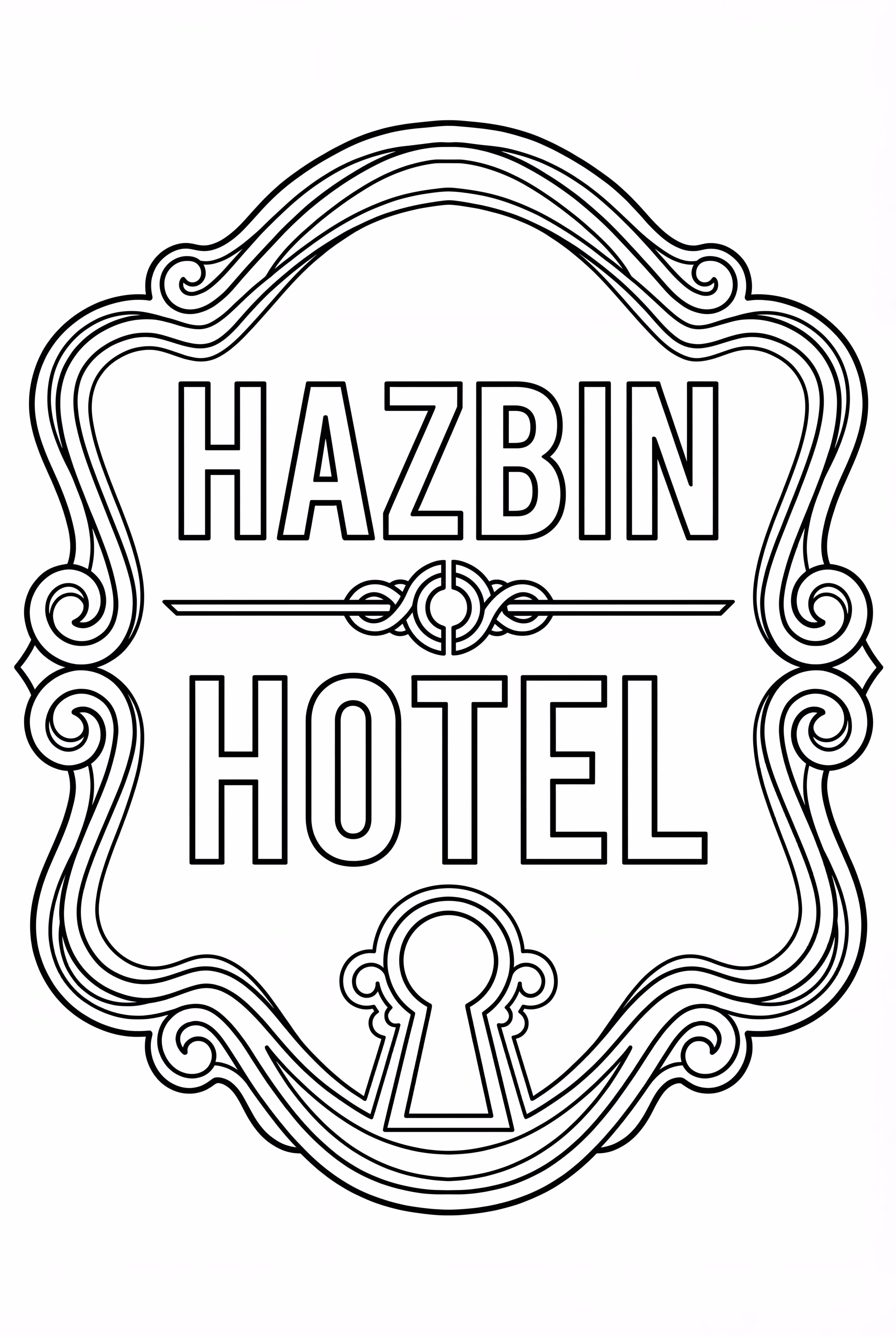 The Hazbin Hotel Sign