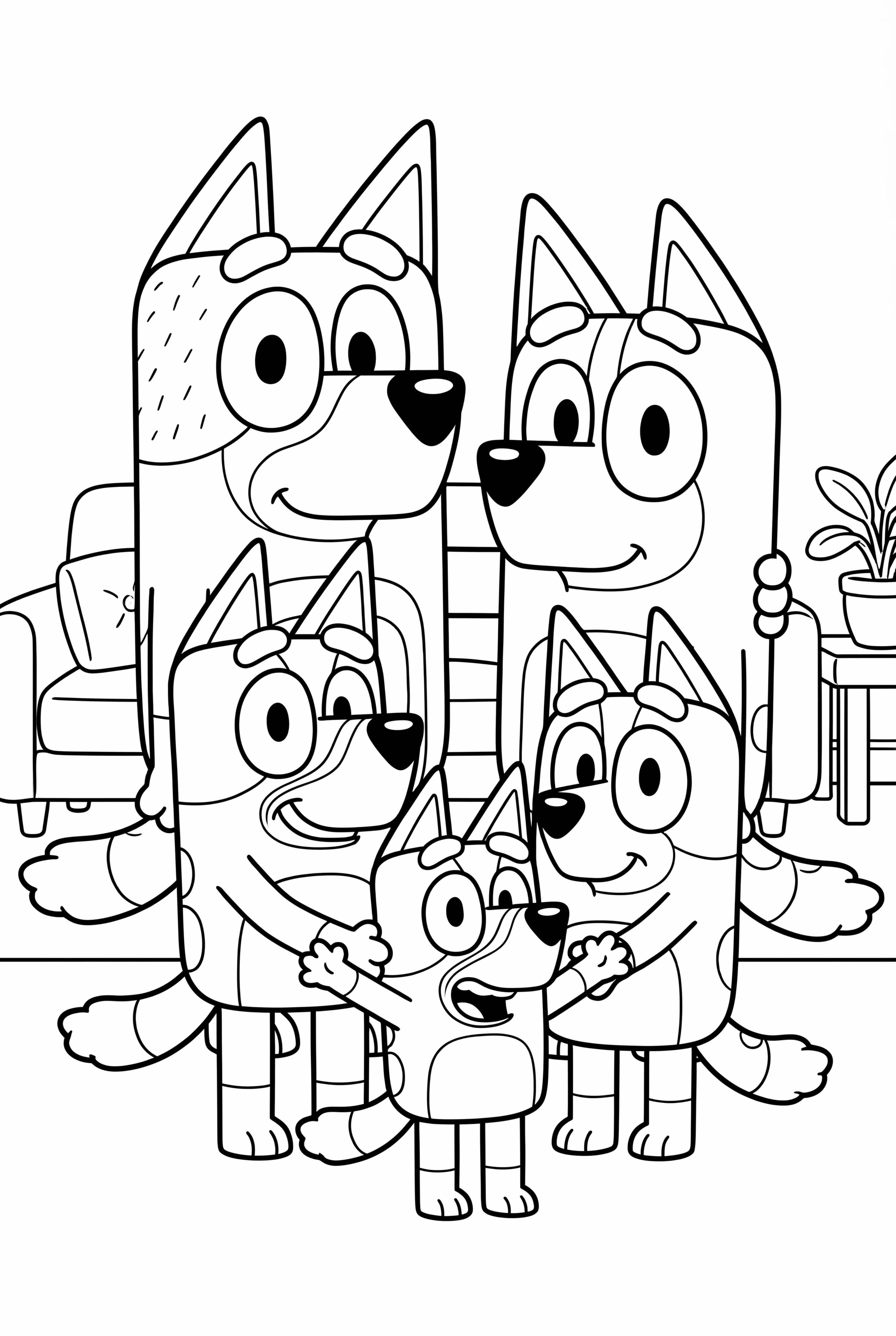 The Heeler Family Portrait With Bluey