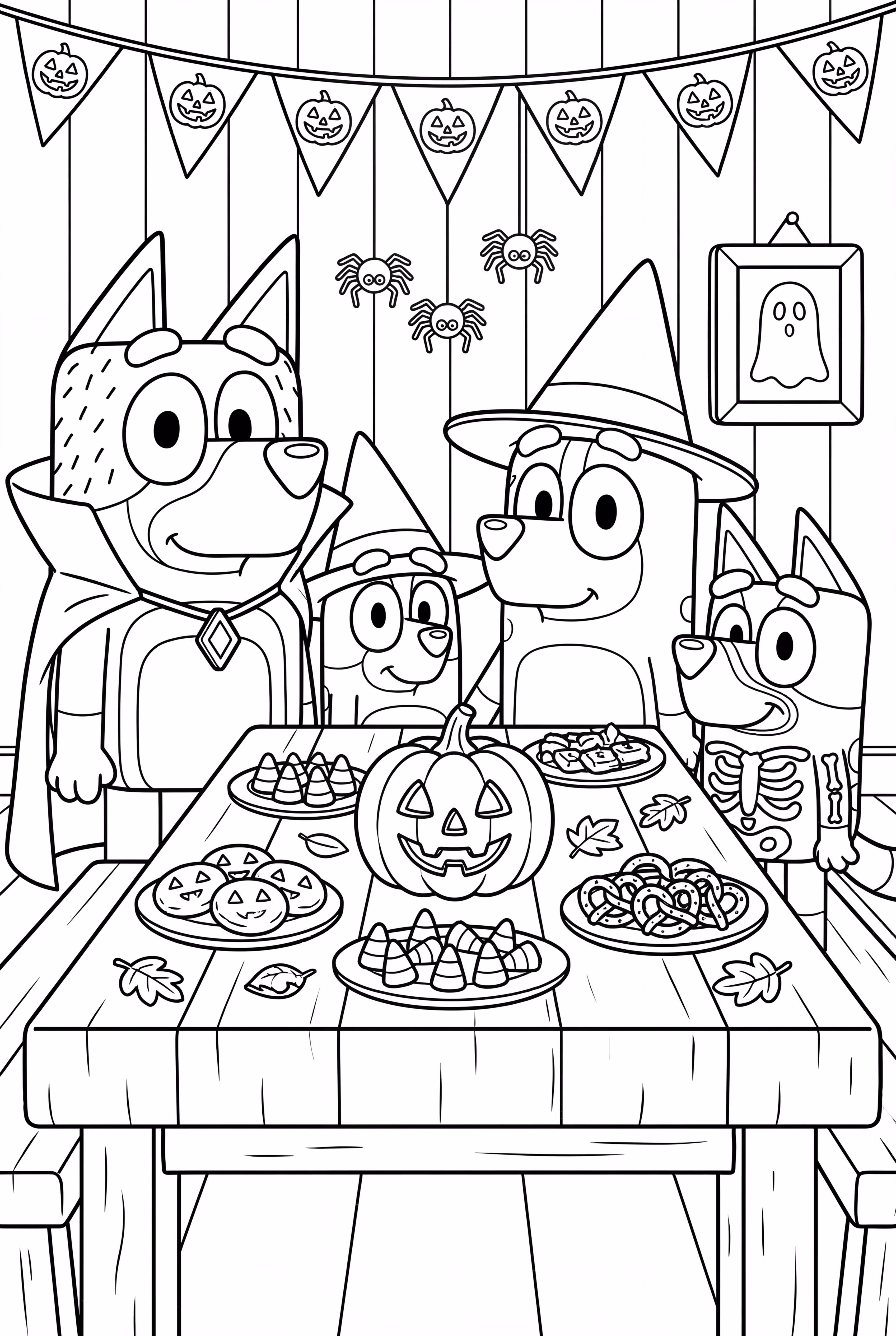 The Heeler Family's Bluey Halloween Dinner