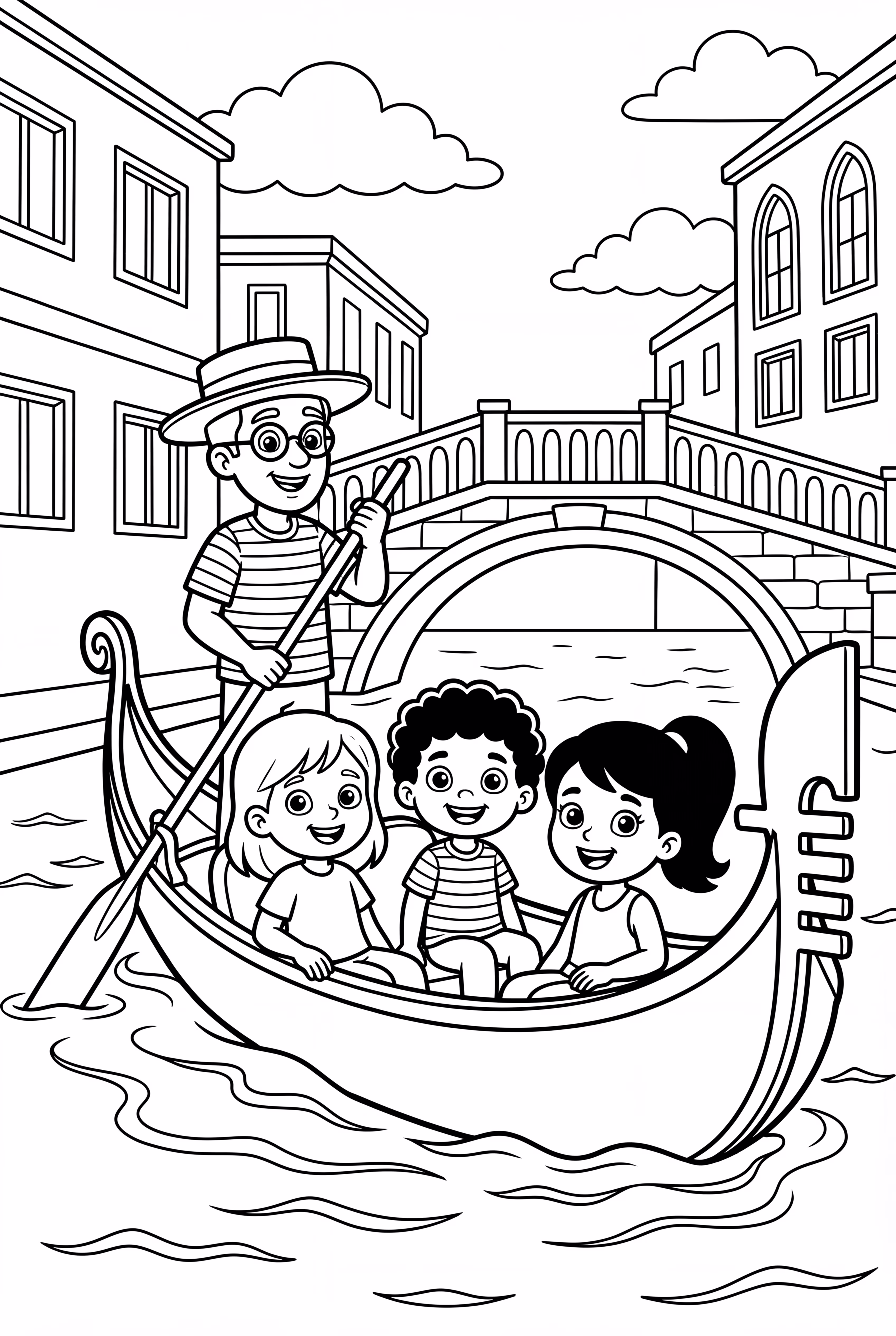 The Little Einsteins In A Gondola In Venice