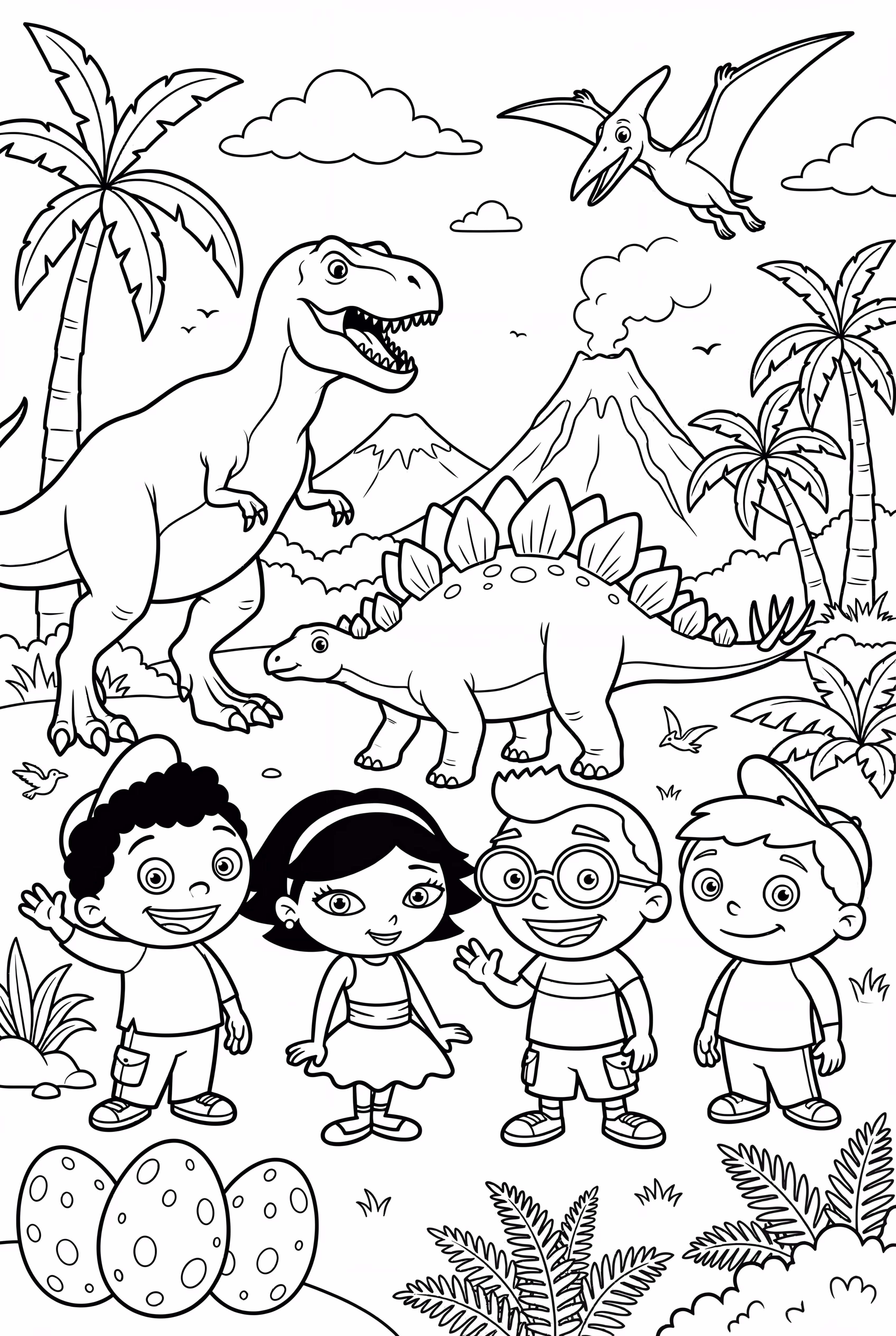 The Little Einsteins In A Prehistoric Dinosaur Land