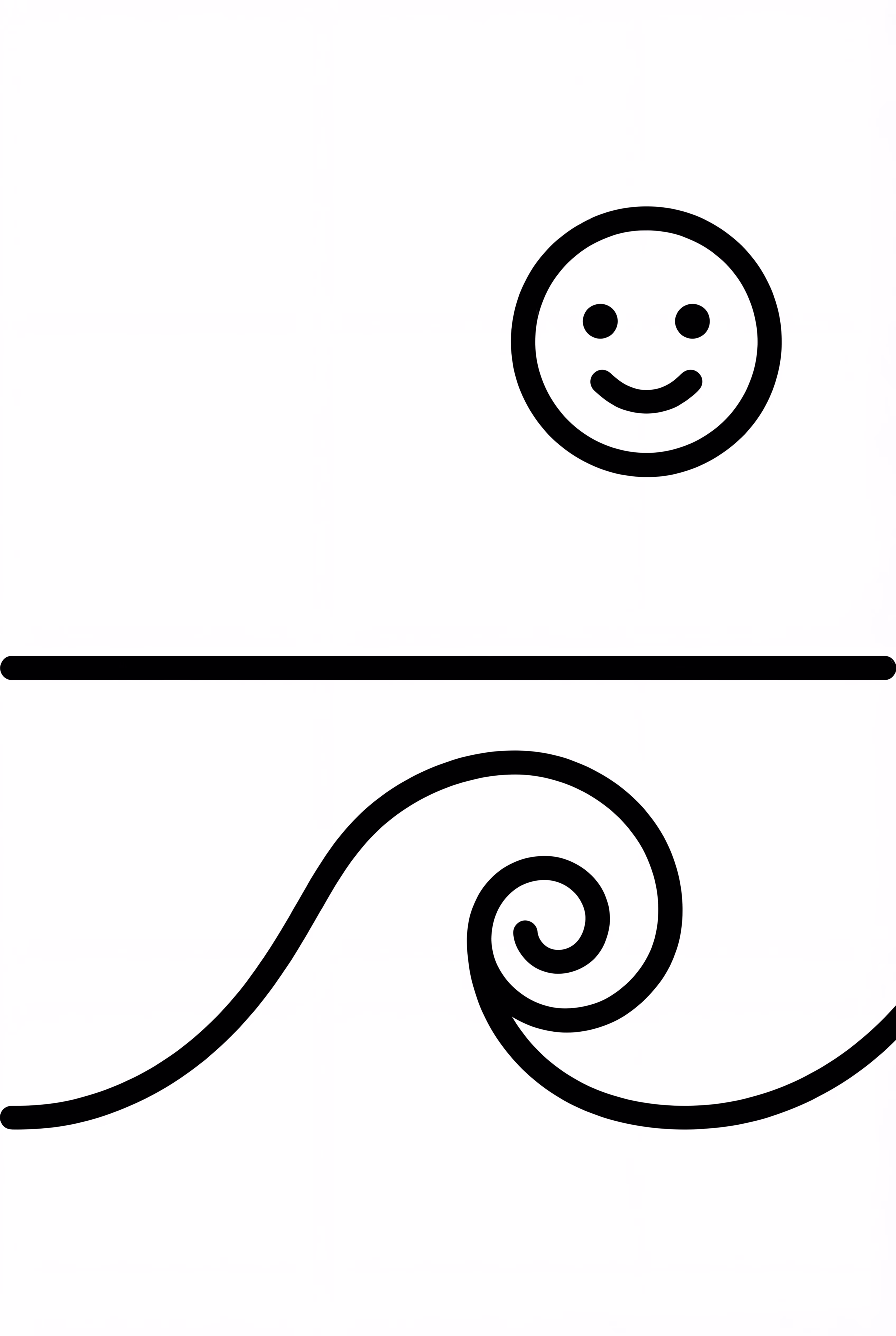 Die Horizontlinie des Ozeans