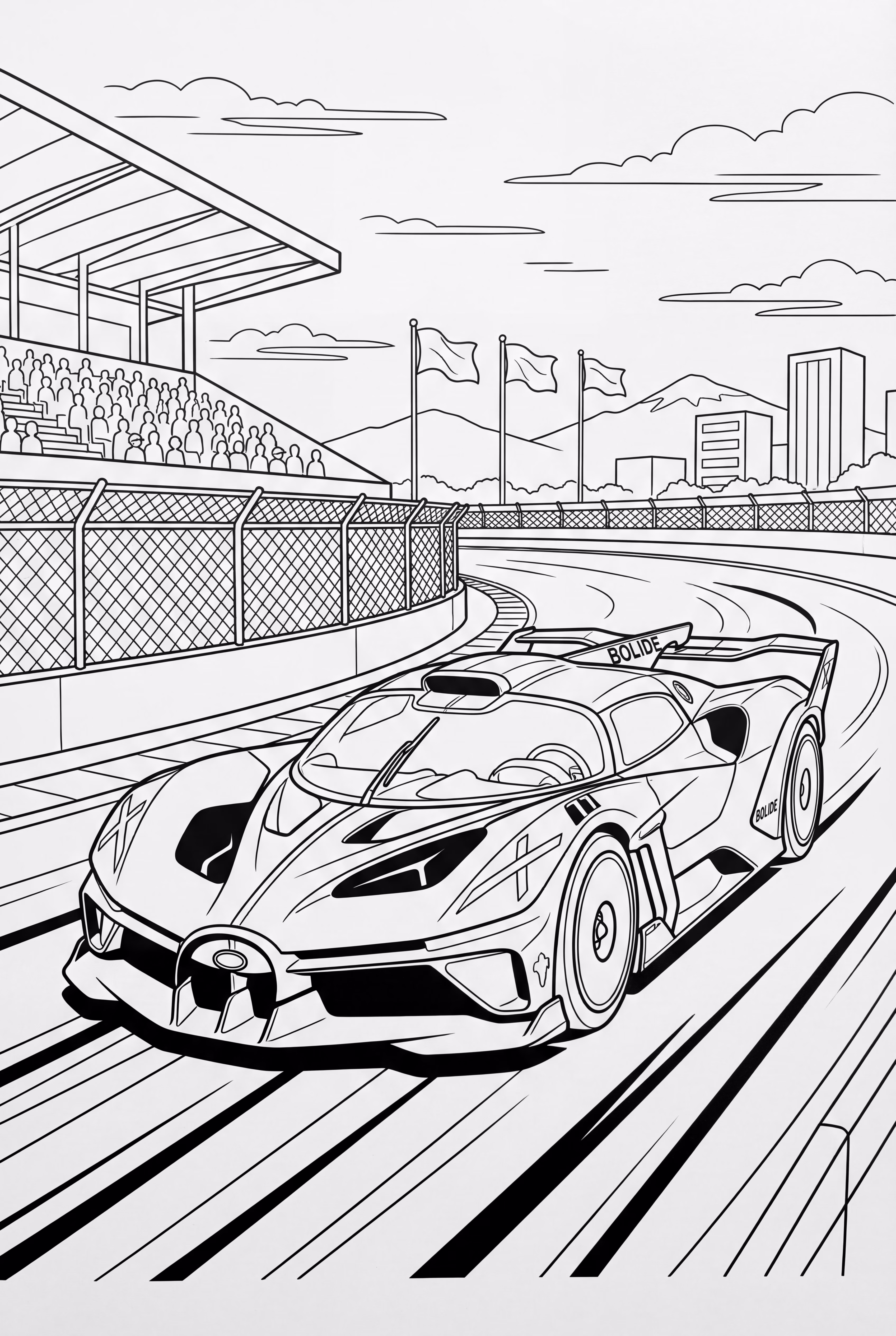 O Poderoso Bugatti Bolide na Pista